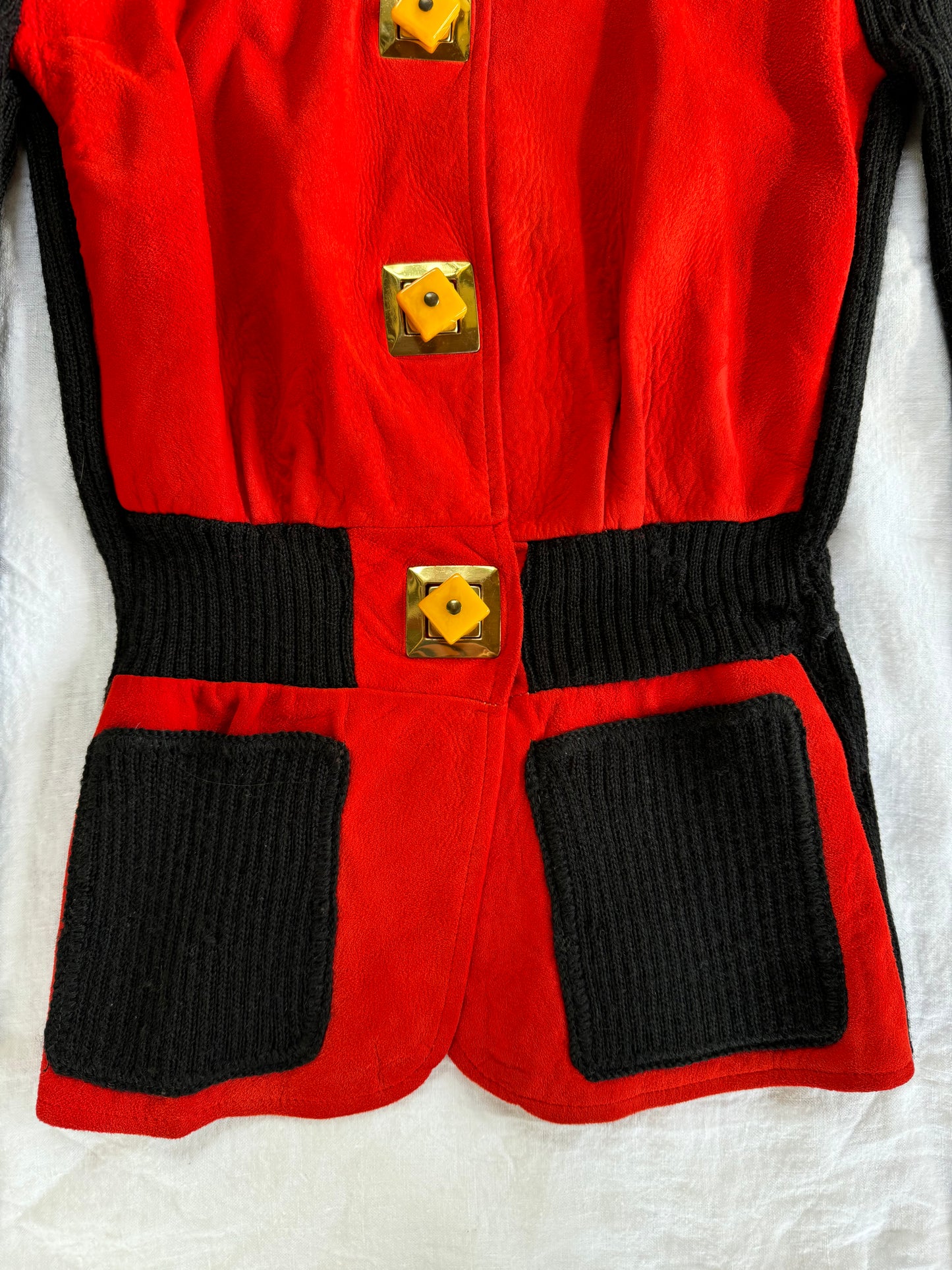 1940s Rare Sportigan Cardigan w/ Bakelite Toggle Buttons- S/M