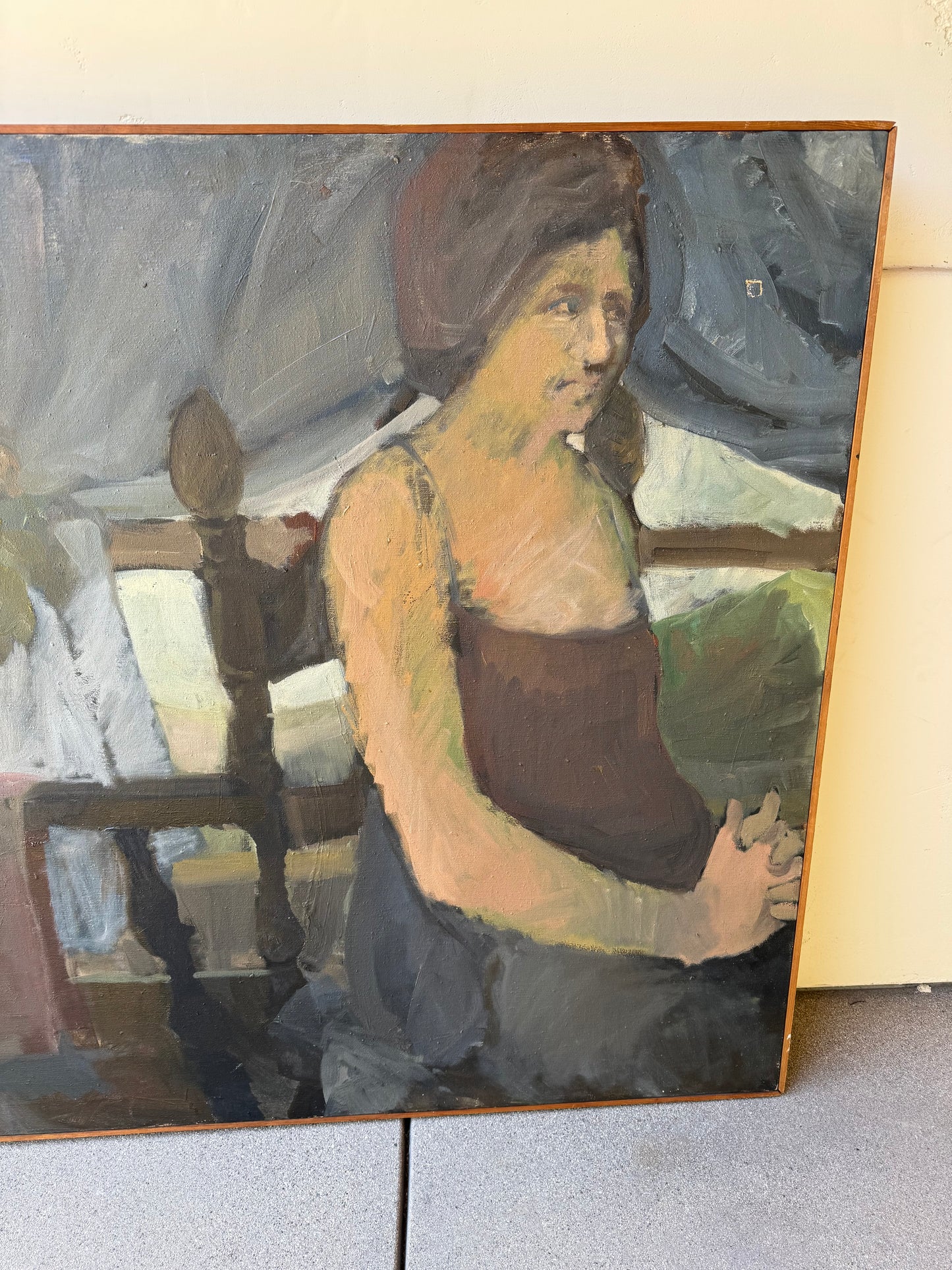 1950s Mid Century Large Scale Painting from Artist Collection SIGNED- 3.5 x 5’