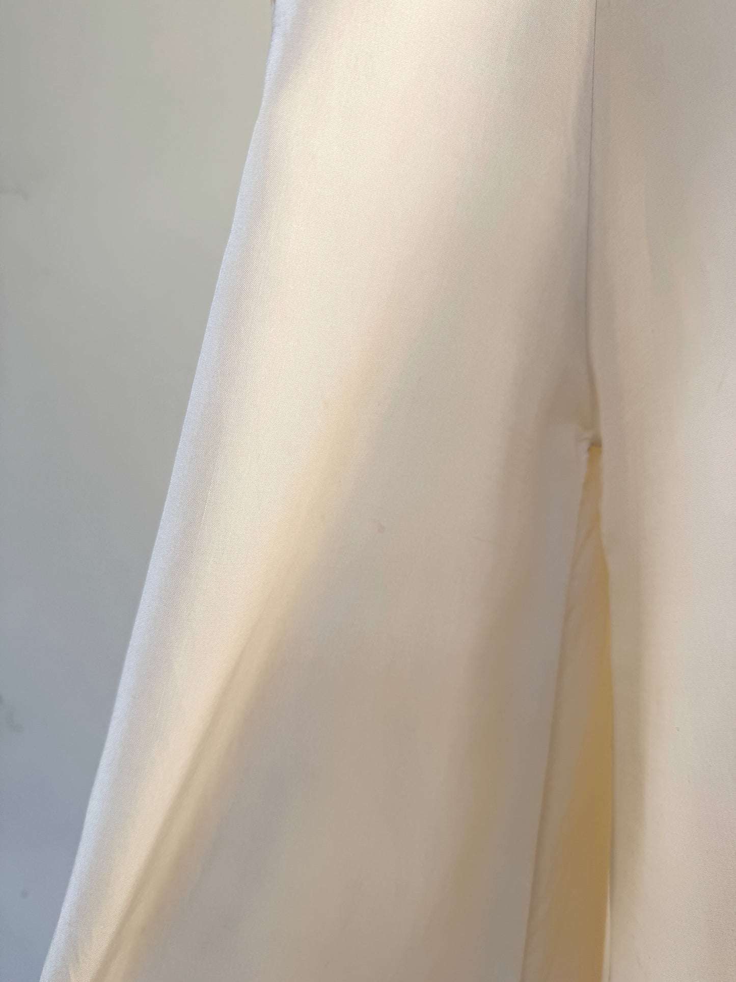 1930s Rare White Pongee Silk Beach Pajama Jumpsuit- M