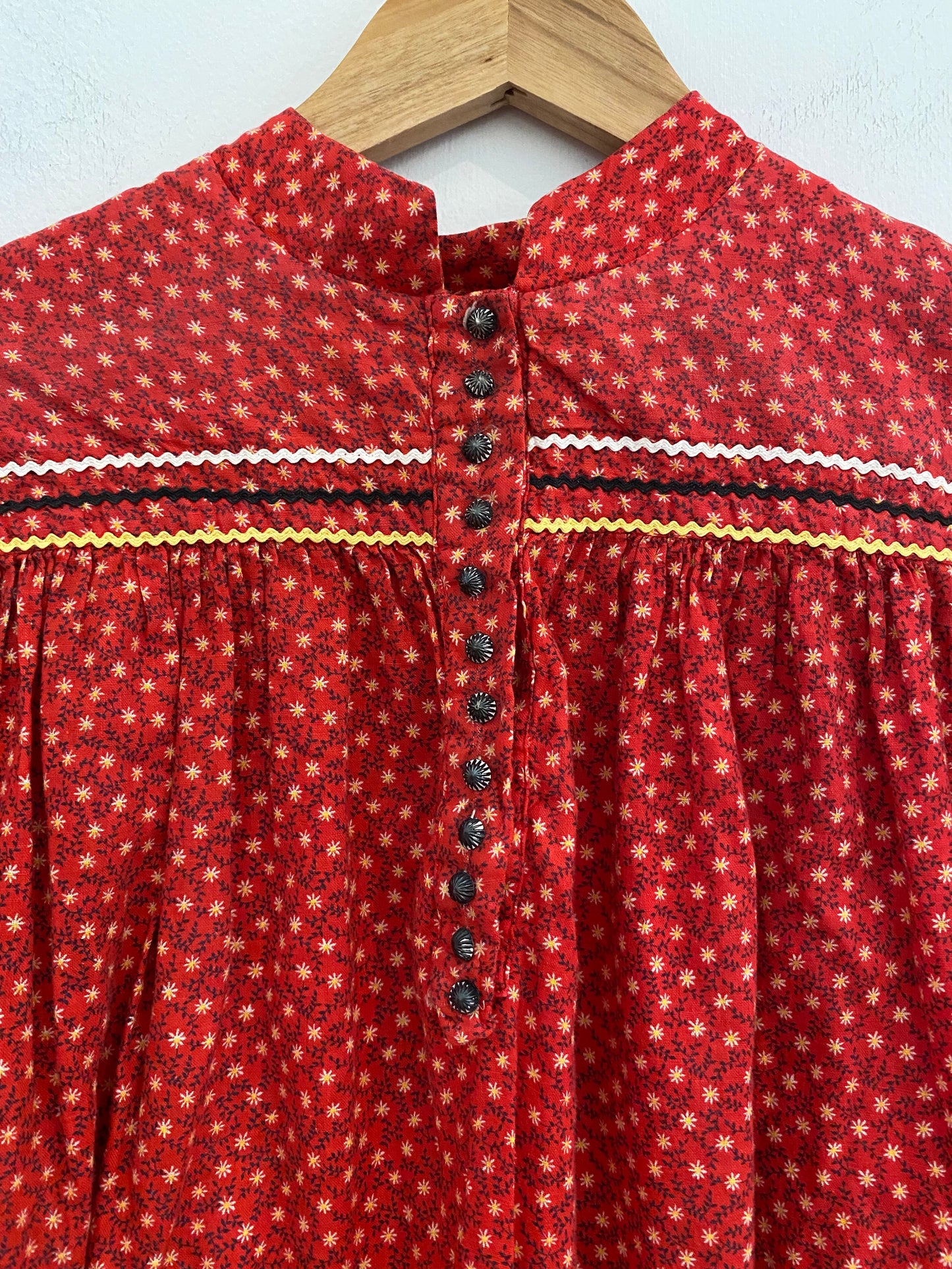 1940s/50s Cotton Calico Swing Set- S