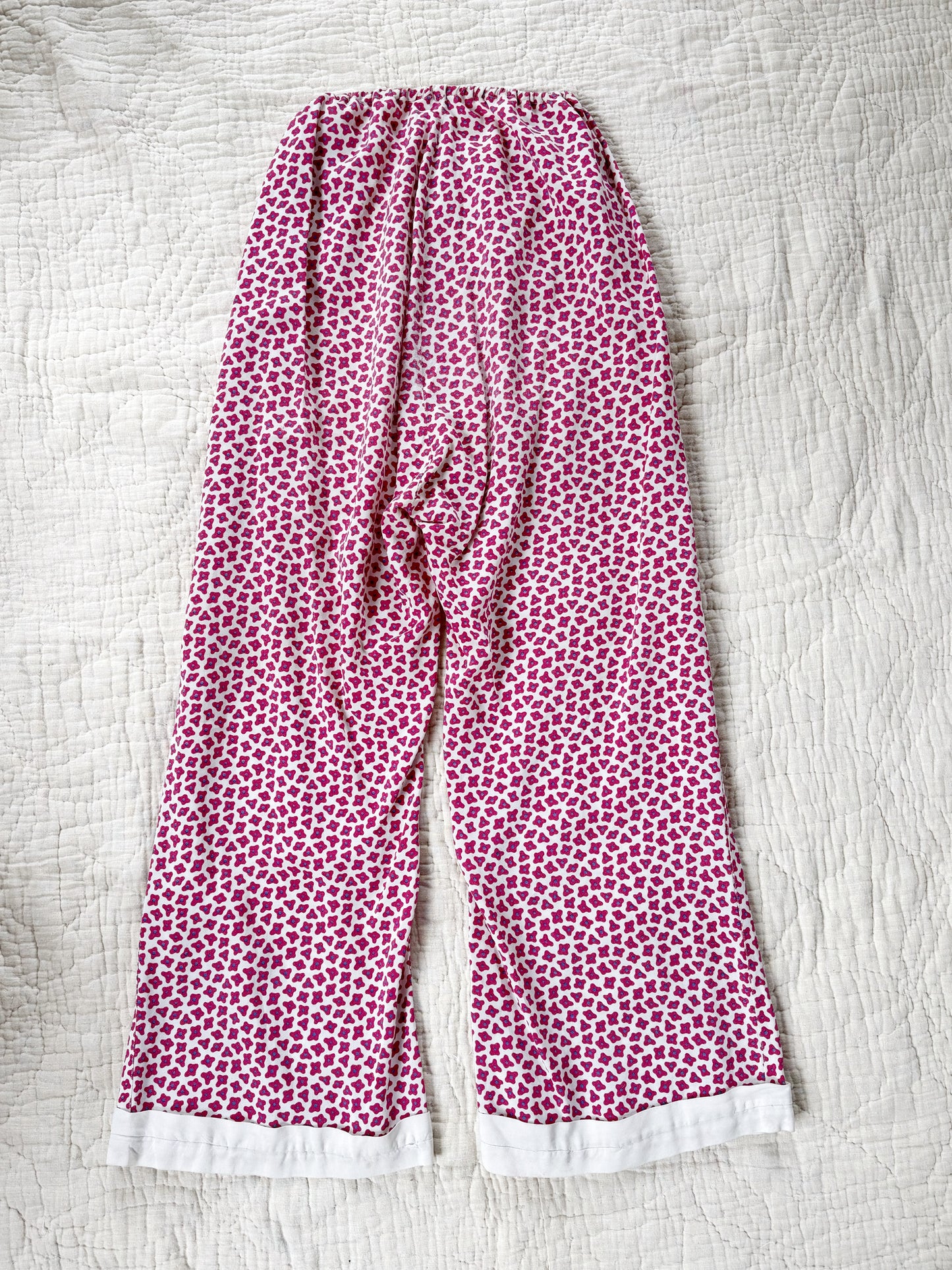 1920s French Ditsy Floral Beach Pajamas- S/M