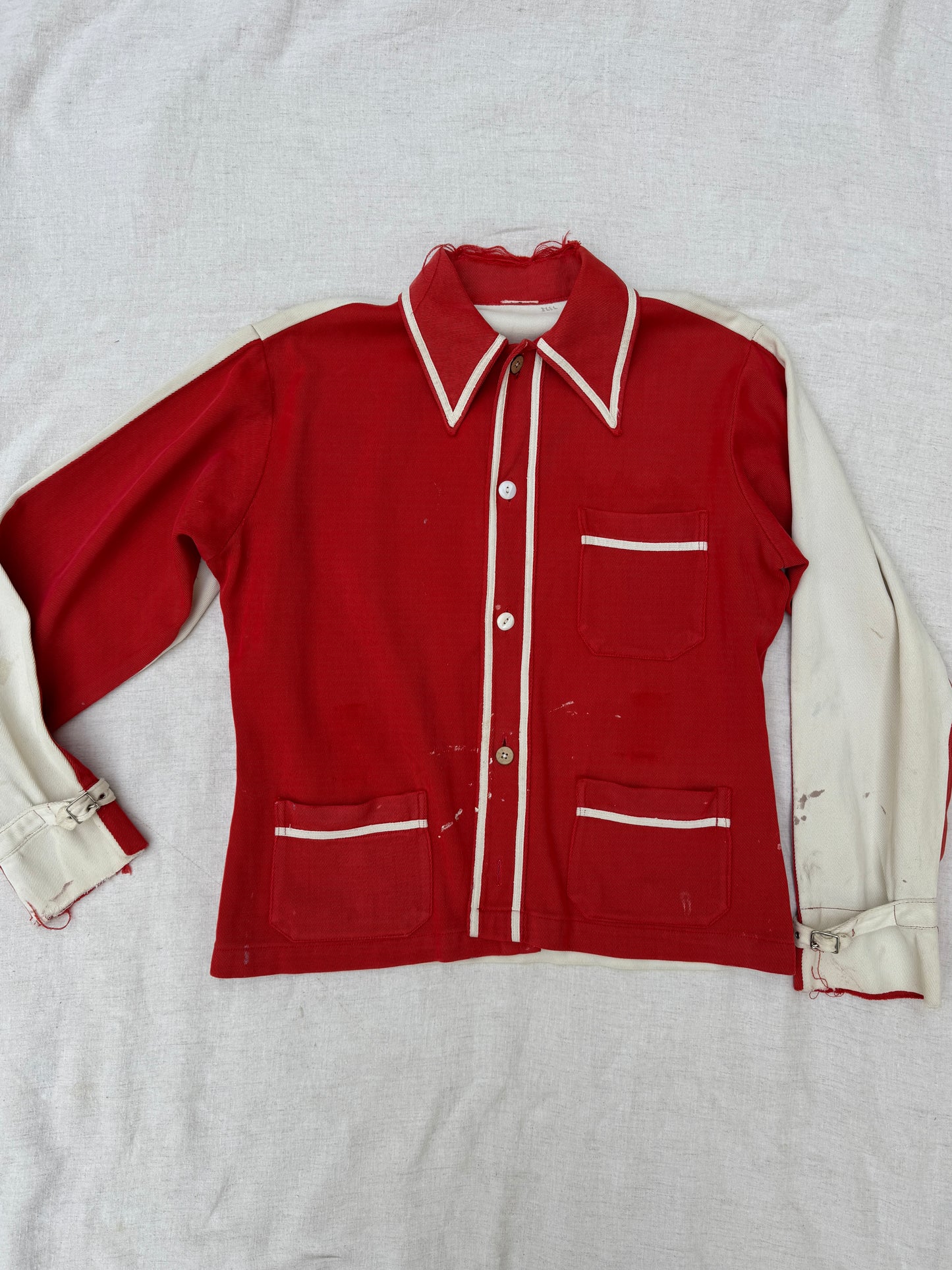 1940s Two Tone “Wolverettes” Chain Stitched Jacket- S/M