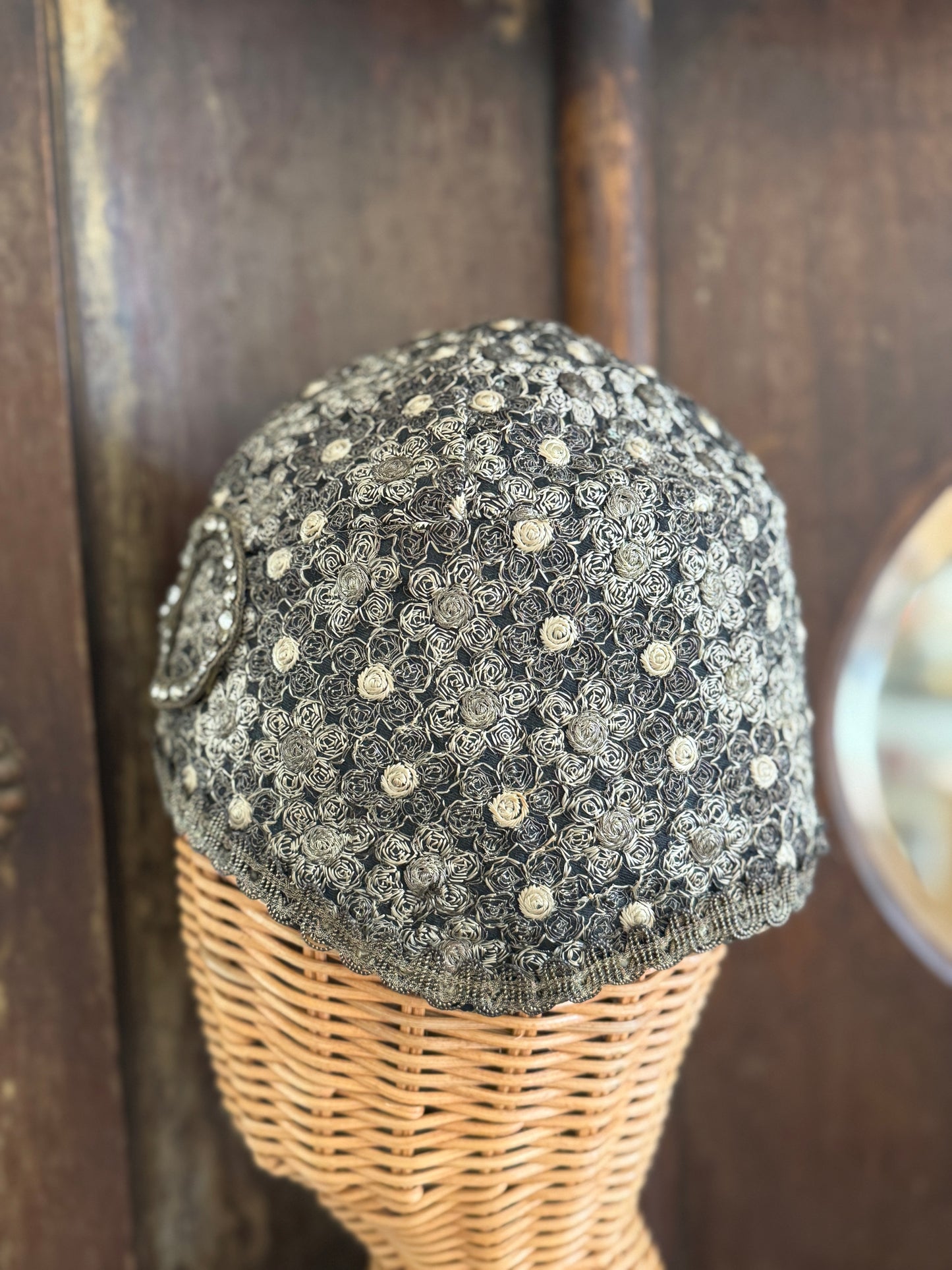 1920s Lamé Rhinestone Turban