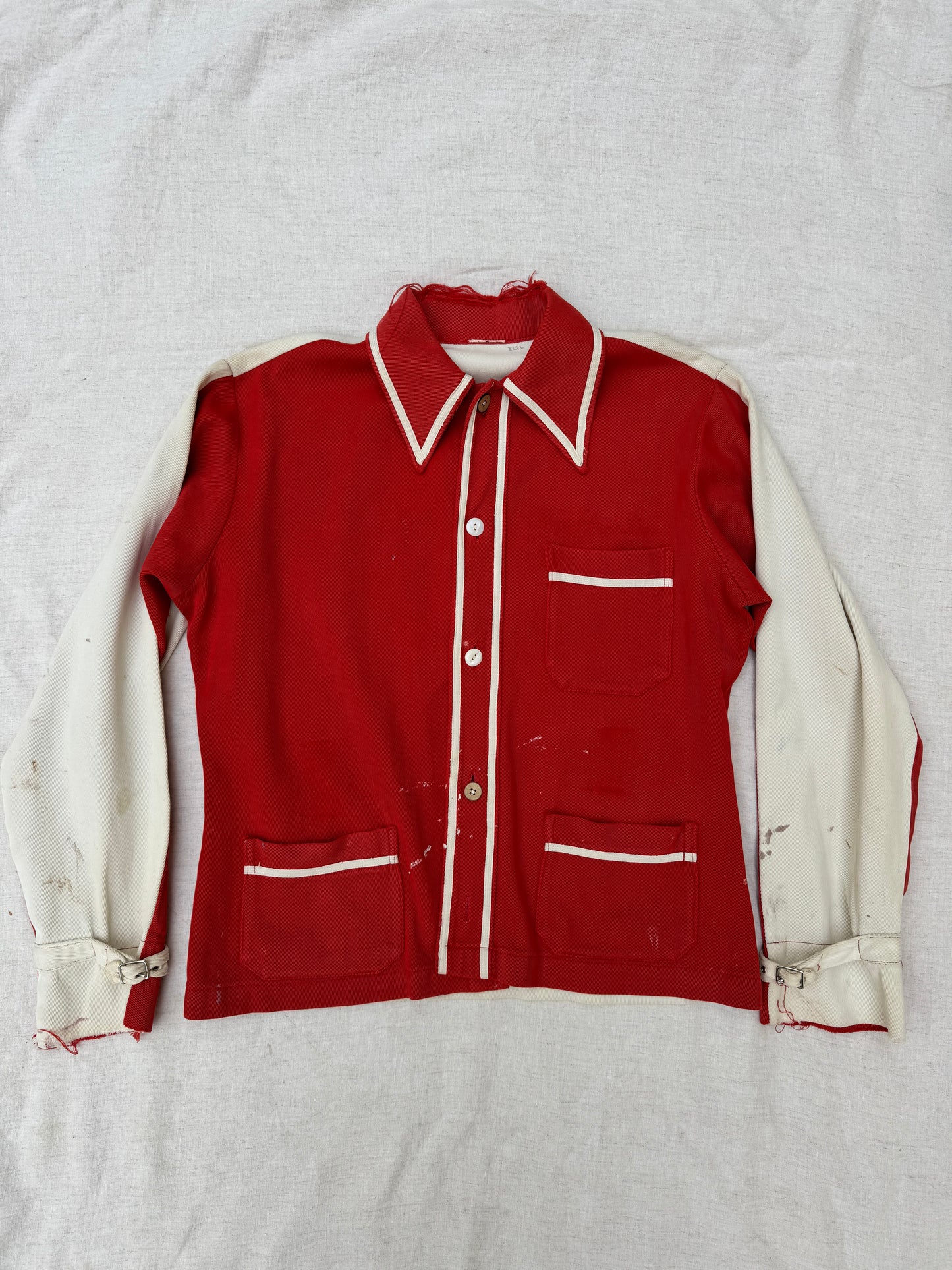 1940s Two Tone “Wolverettes” Chain Stitched Jacket- S/M
