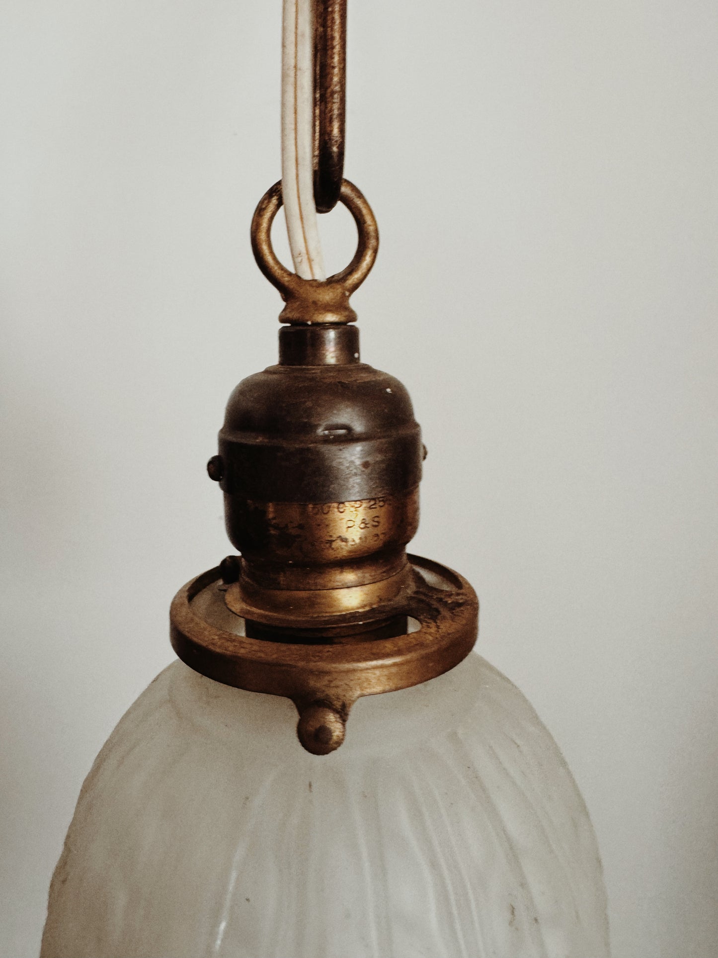 1920s/30s Art Deco Petite Pendant Light