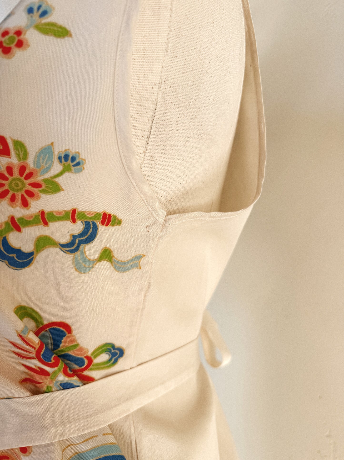 1930s Rare White Pongee Silk Beach Pajama Jumpsuit- M