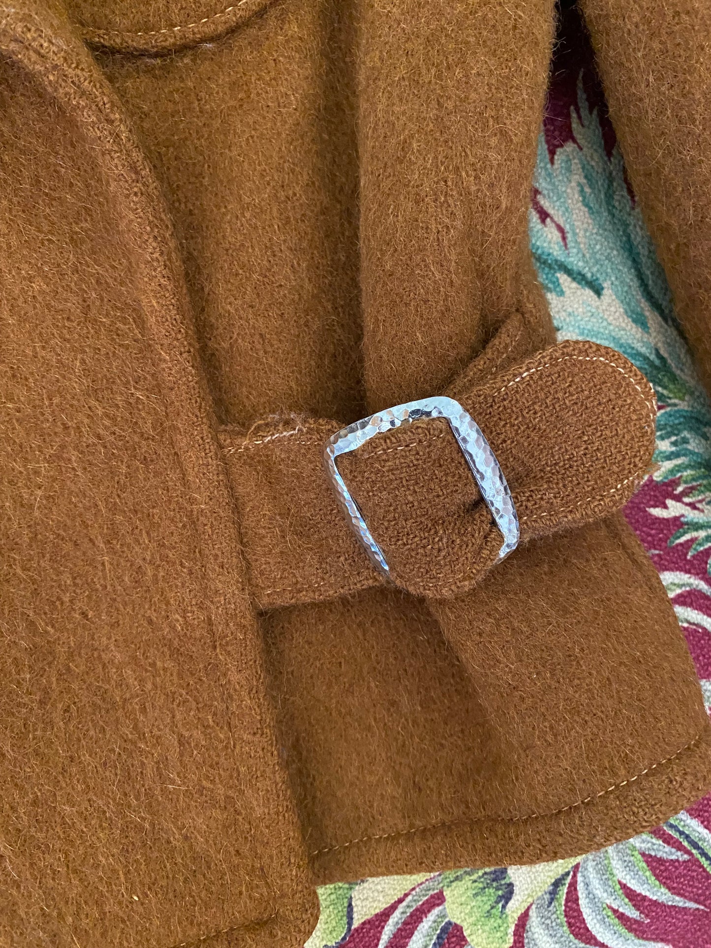 1930s Rare Brown Embroidered Cropped Ski Winter Jacket- S/M