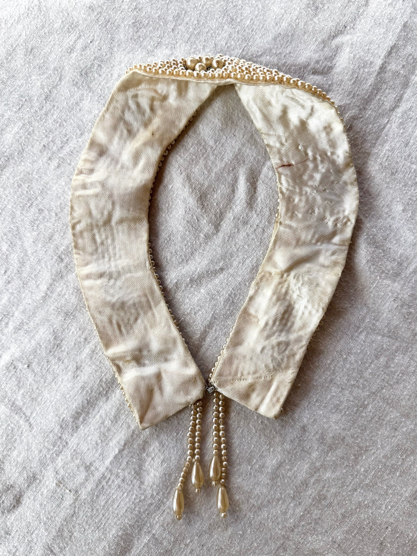 1950s Faux Pearl Detachable Collar
