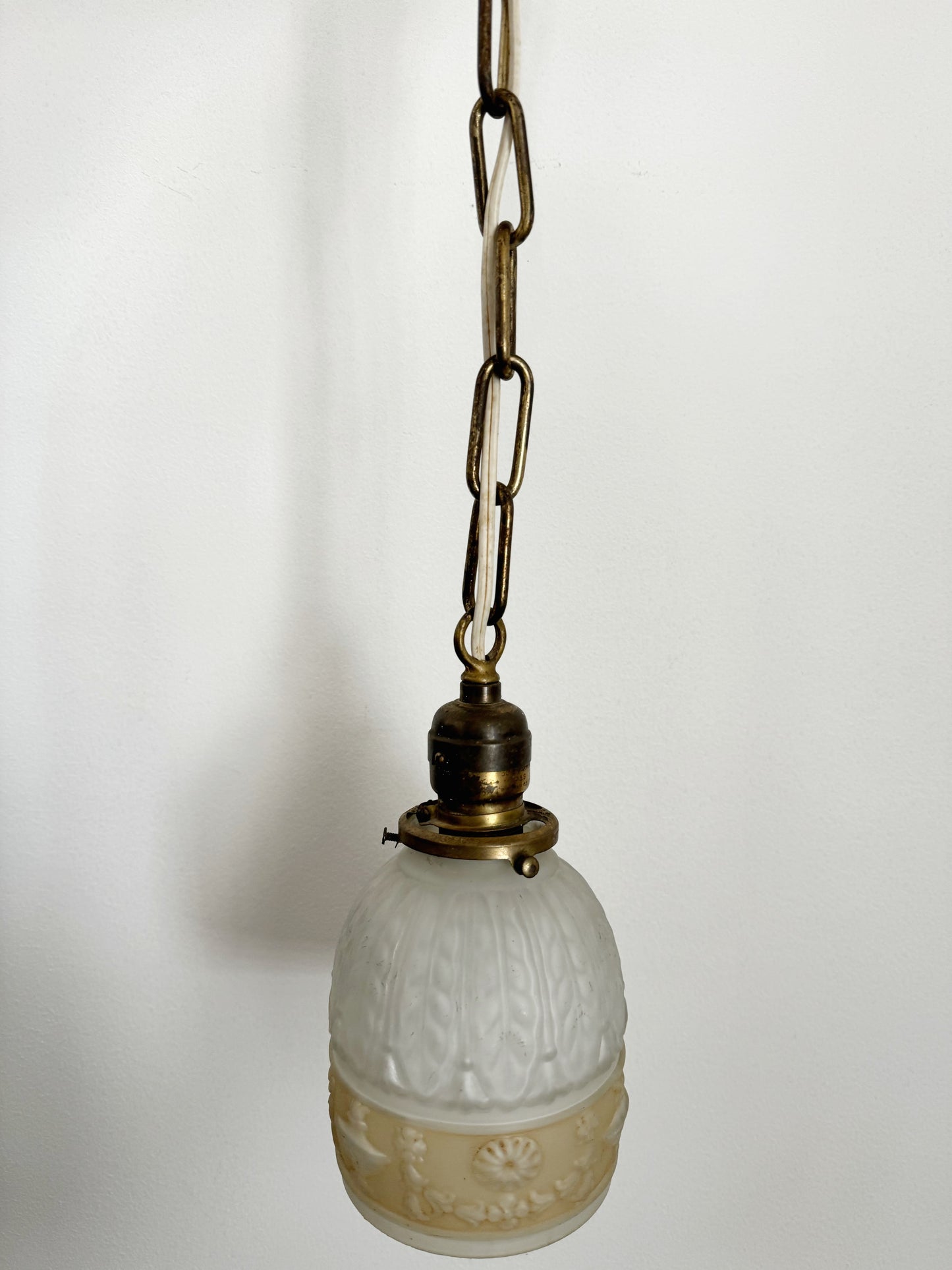 1920s/30s Art Deco Petite Pendant Light