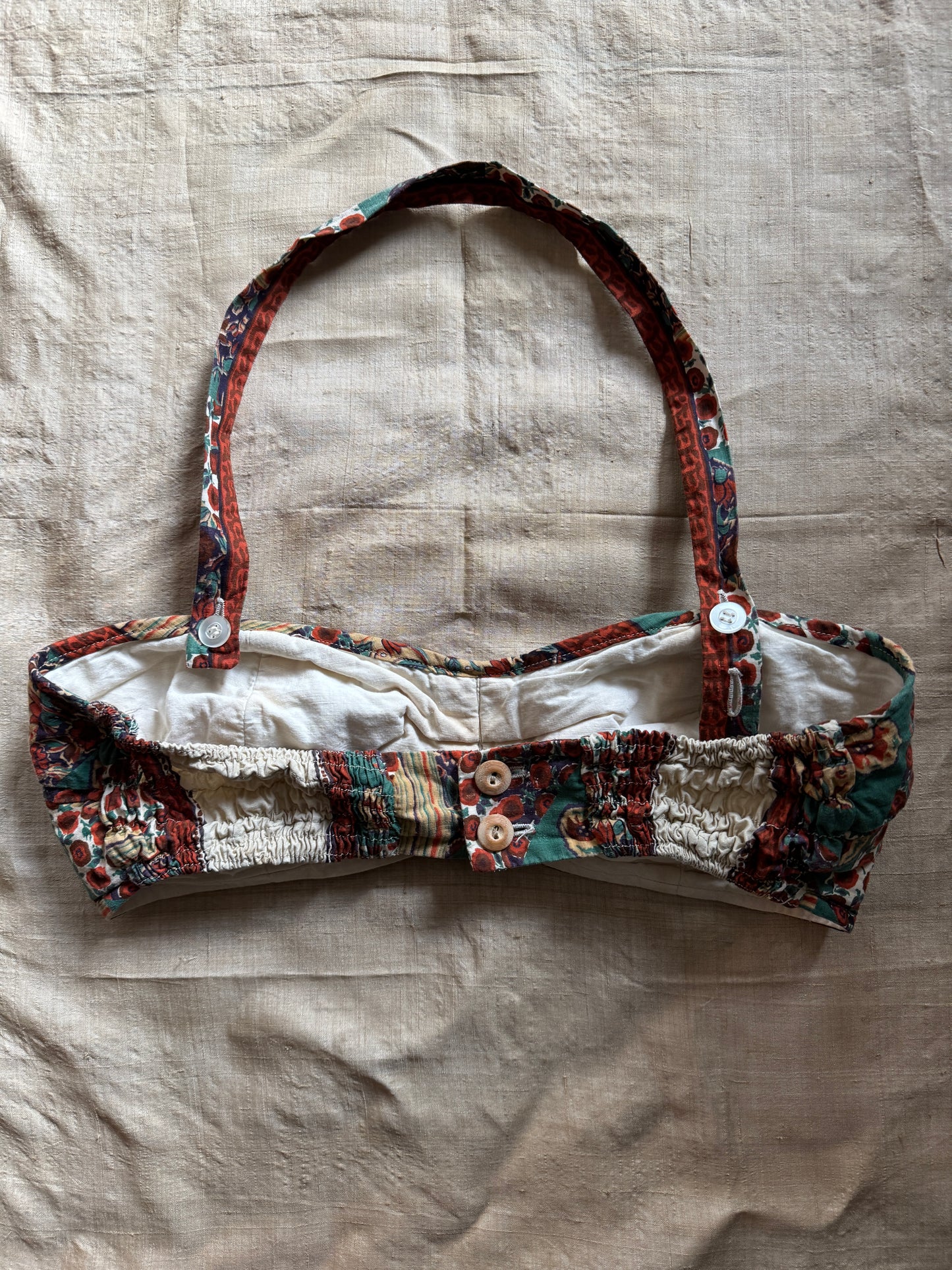 1950s Folk Novelty Print Cotton Play Set- S/M