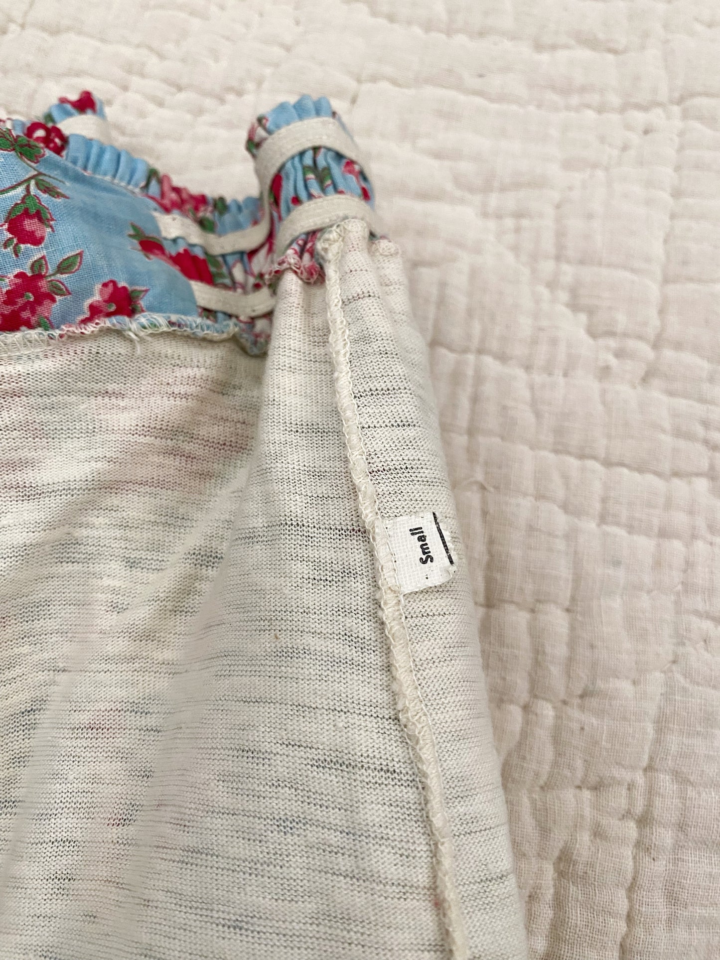 1940s Pristine Ditzy Floral Cotton Playsuit- XS/S