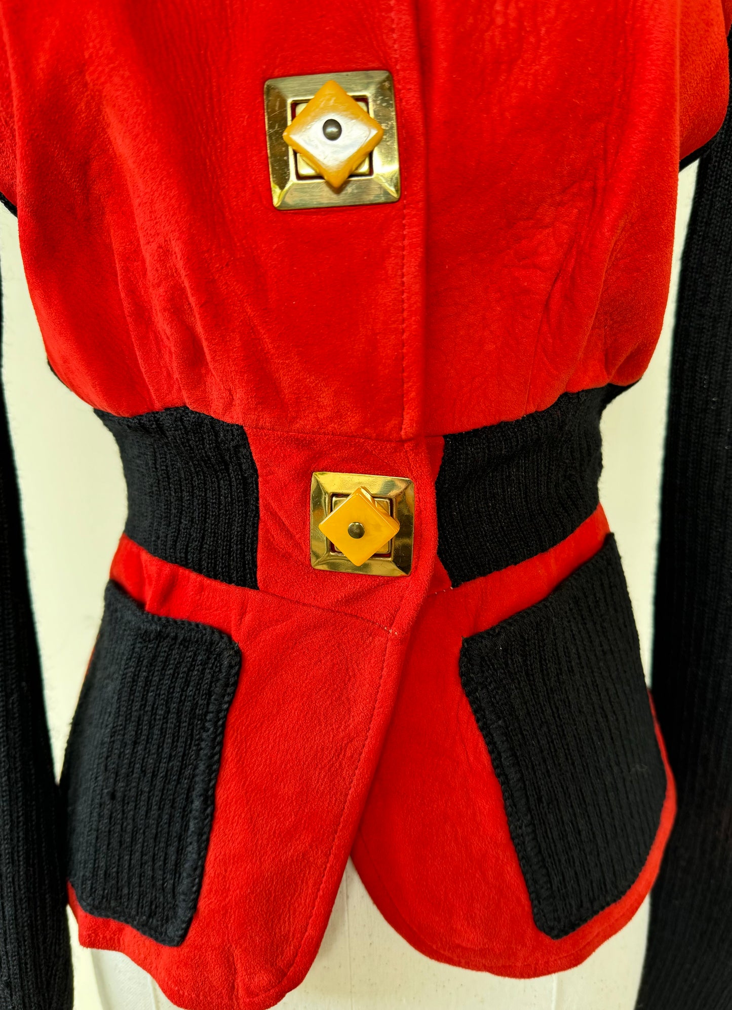 1940s Rare Sportigan Cardigan w/ Bakelite Toggle Buttons- S/M