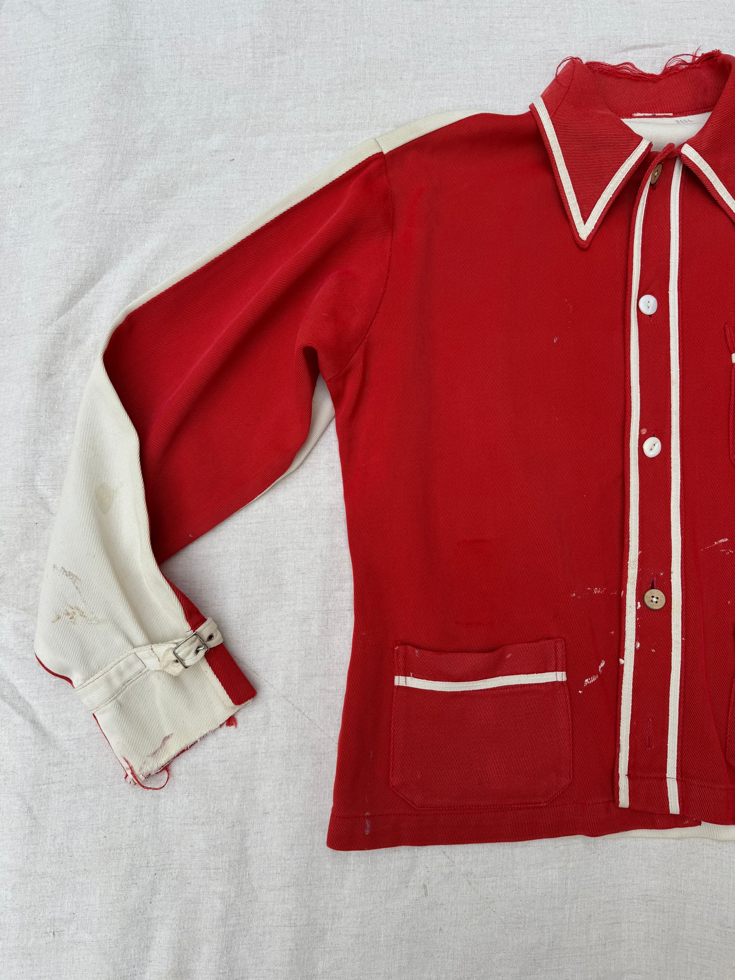 1940s Two Tone “Wolverettes” Chain Stitched Jacket- S/M
