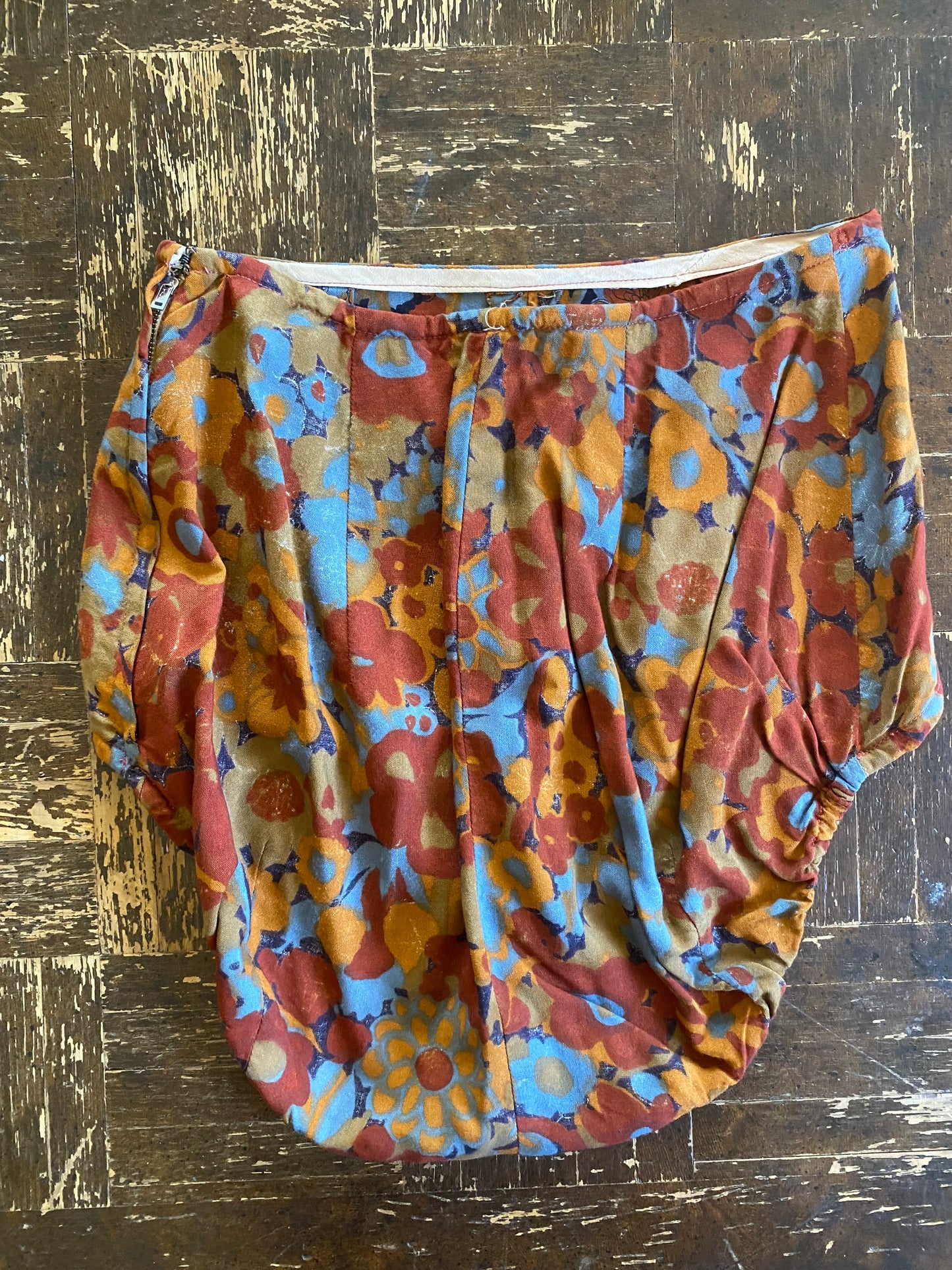 1950s Sarong Rayon Play Suit Set- XS/S