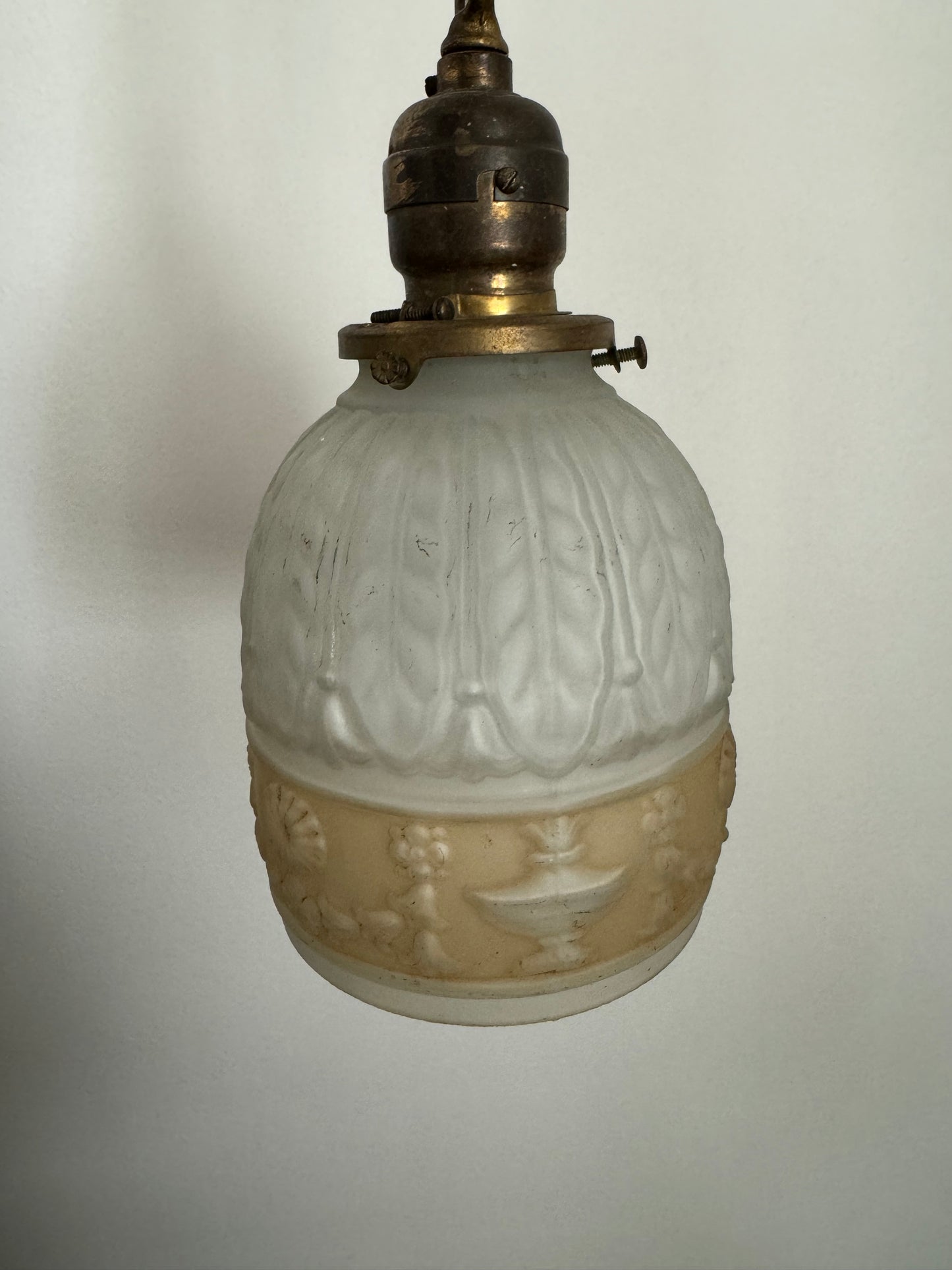 1920s/30s Art Deco Petite Pendant Light
