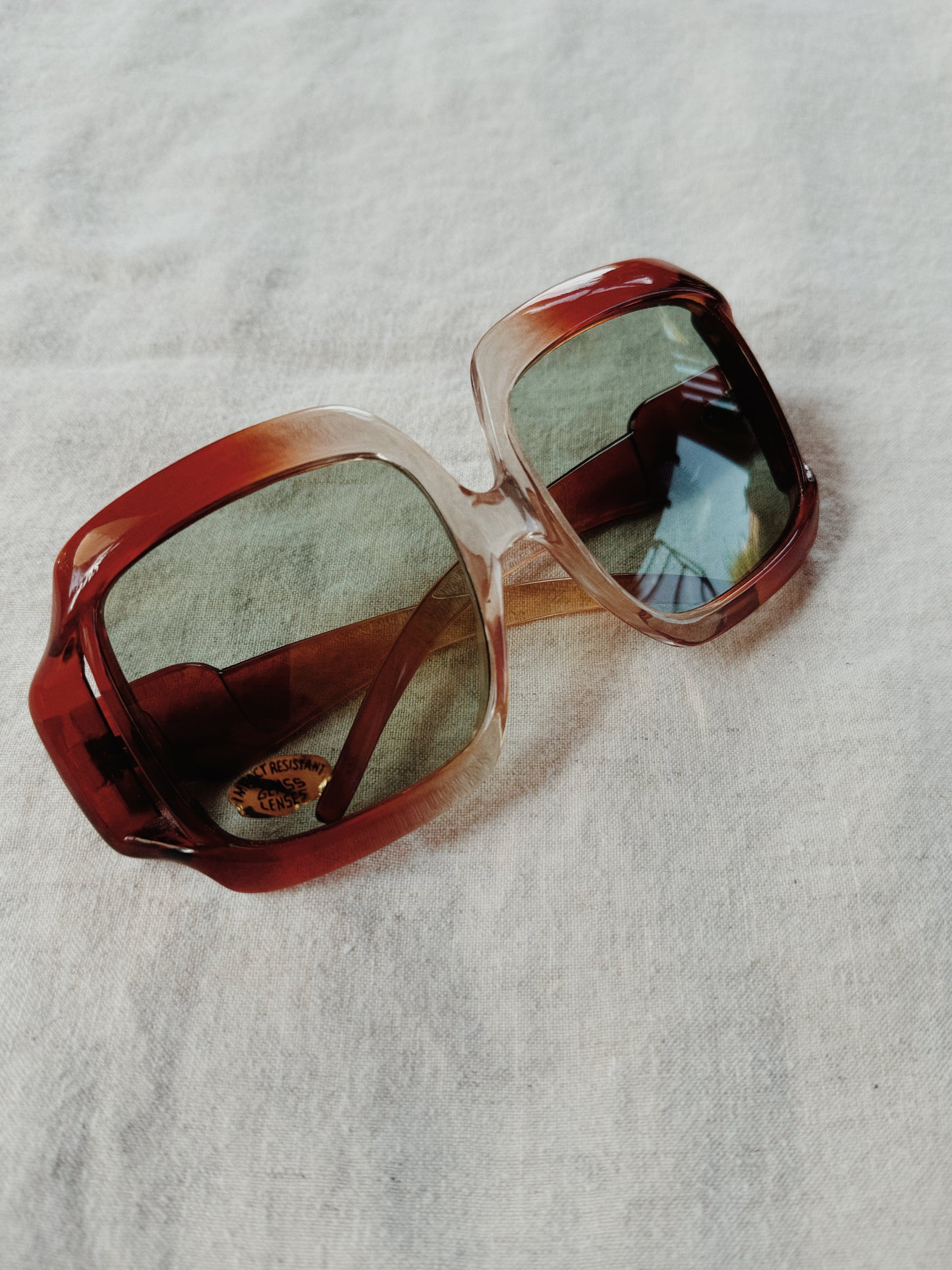 1970s Oversized Ombré Sunglasses