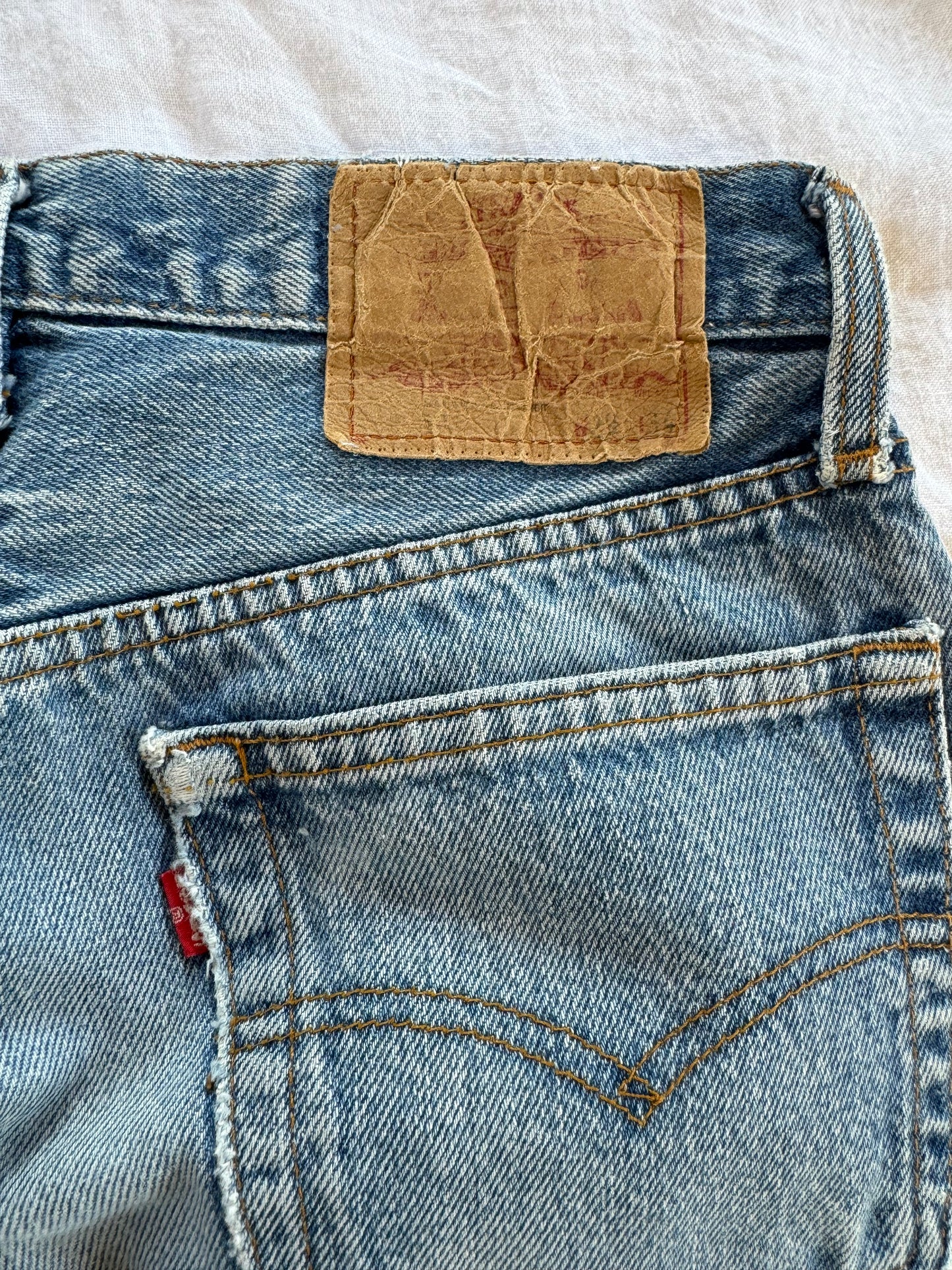 1974 Beaded Levi’s Medium Wash 501s- 28 x 29.5