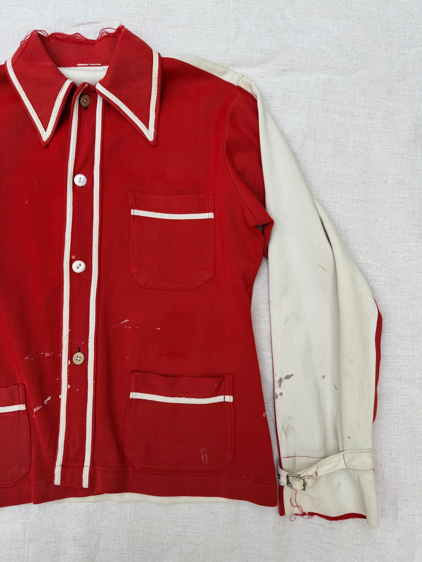 1940s Two Tone “Wolverettes” Chain Stitched Jacket- S/M