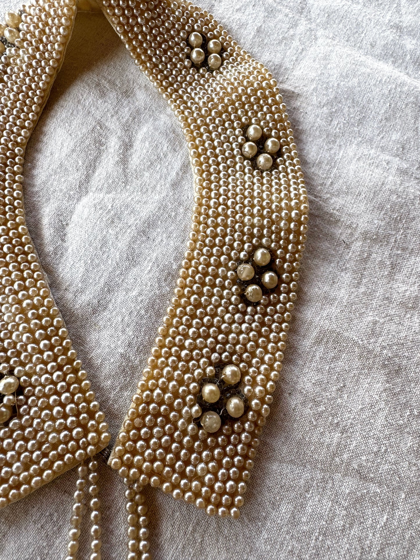 1950s Faux Pearl Detachable Collar