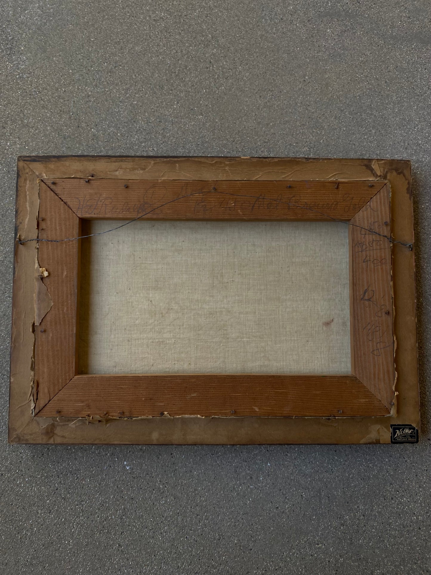 Antique Danish Impressionist Oil Painting in Wood Frame- 15 x 21”