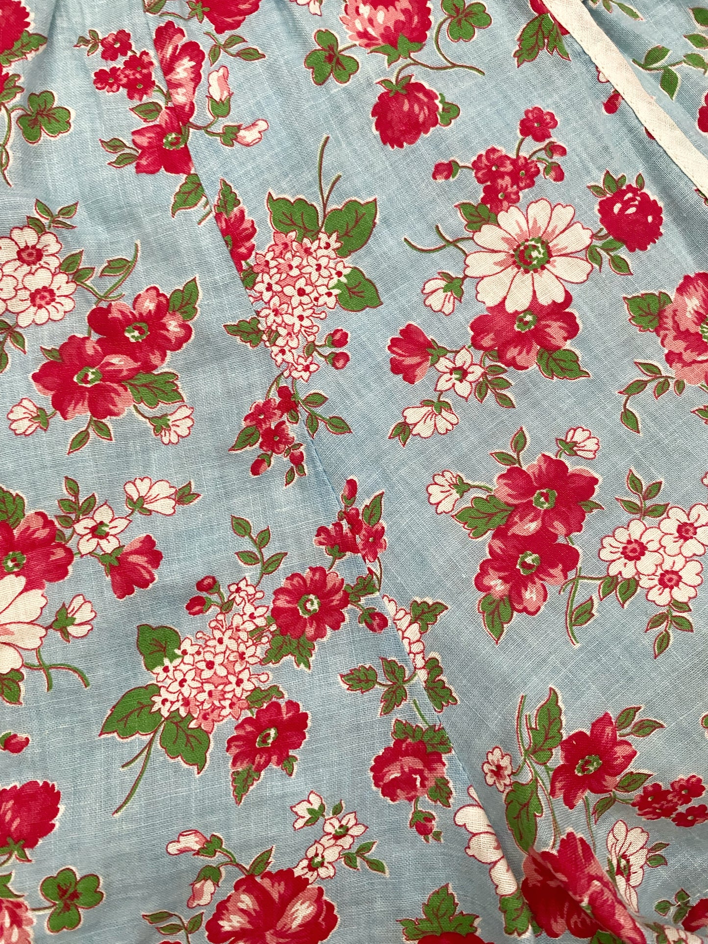 1940s Pristine Ditzy Floral Cotton Playsuit- XS/S