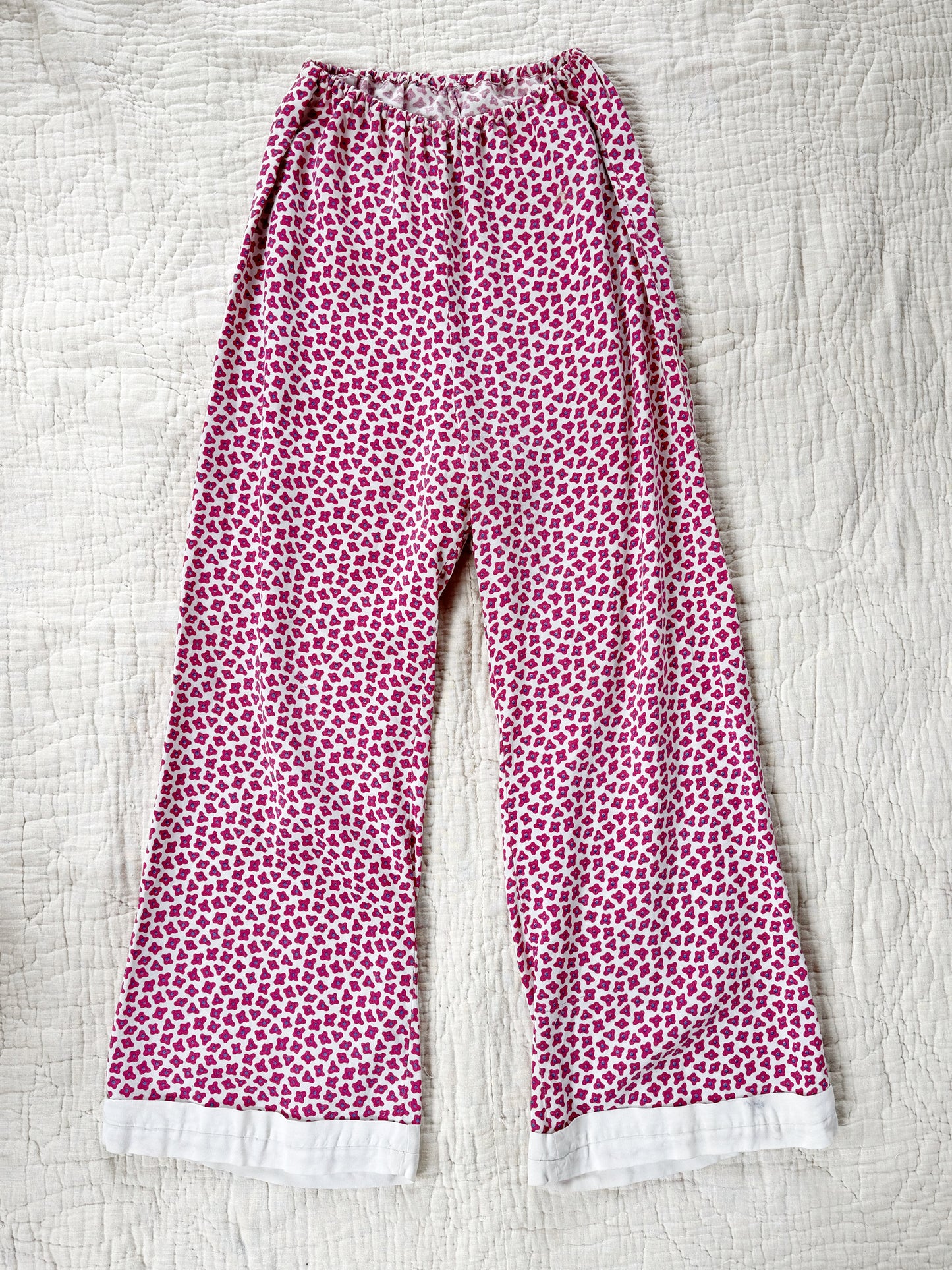 1920s French Ditsy Floral Beach Pajamas- S/M