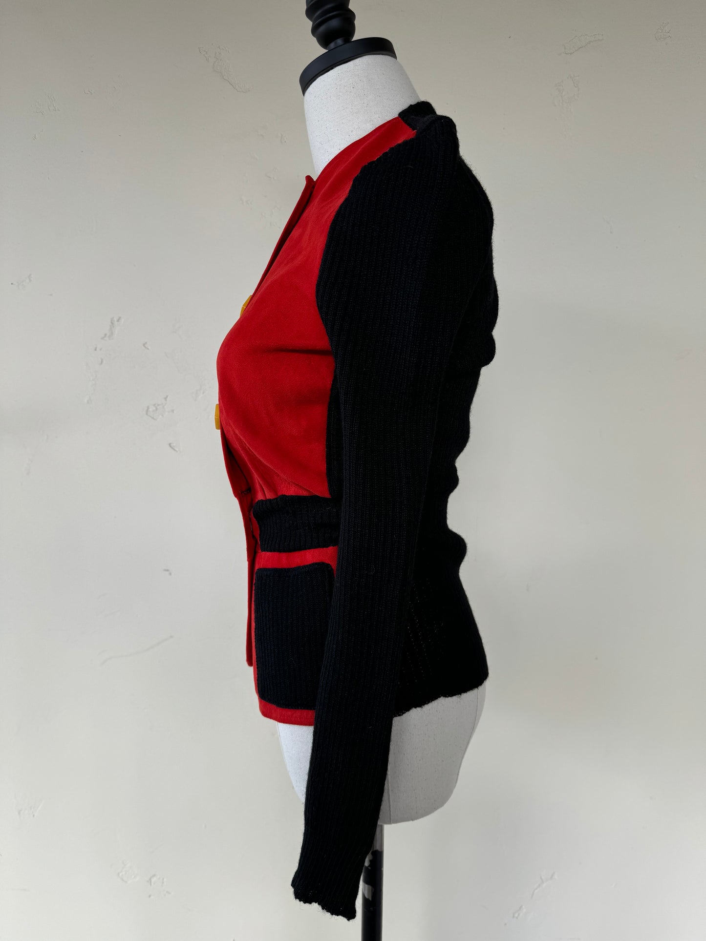 1940s Rare Sportigan Cardigan w/ Bakelite Toggle Buttons- S/M