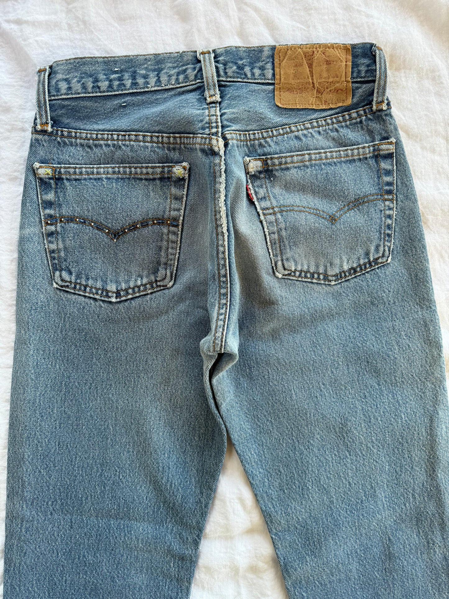 1974 Beaded Levi’s Medium Wash 501s- 28 x 29.5