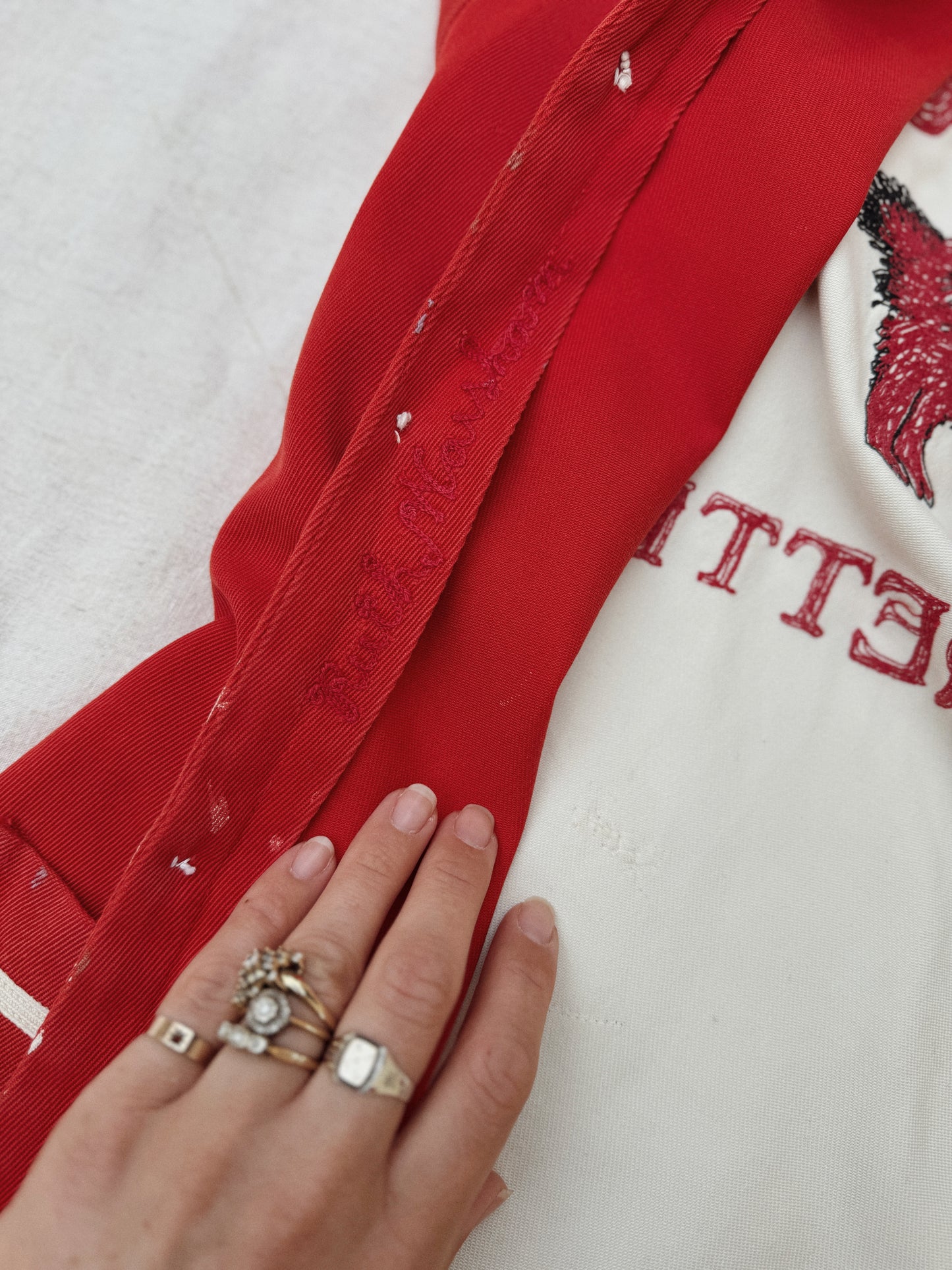 1940s Two Tone “Wolverettes” Chain Stitched Jacket- S/M