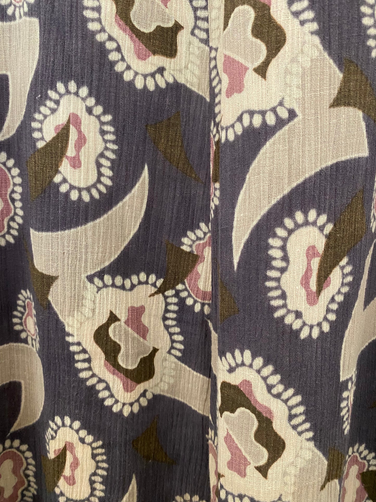 1920s Deco Thick Cotton Muslin Duster- M/L