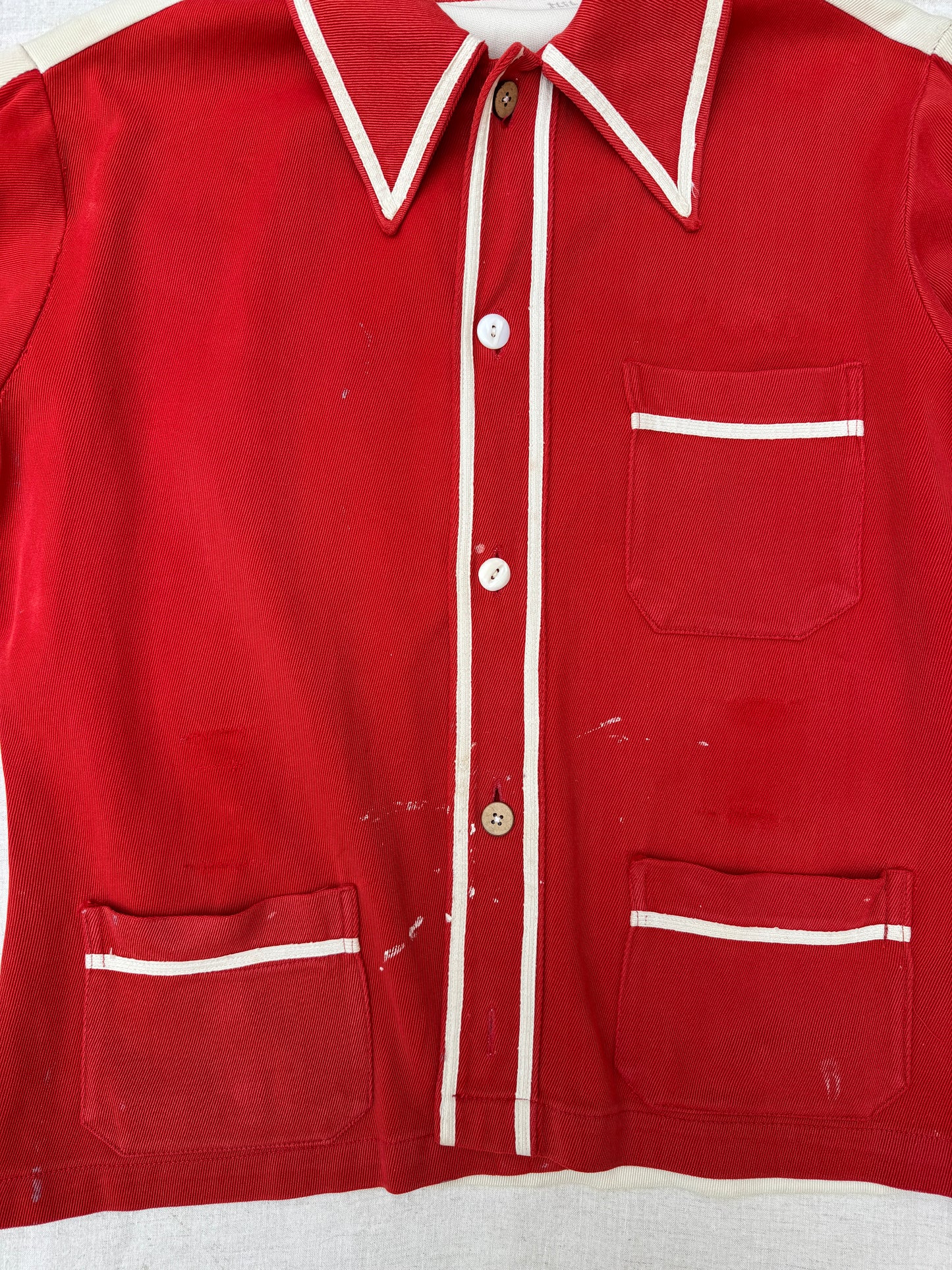 1940s Two Tone “Wolverettes” Chain Stitched Jacket- S/M