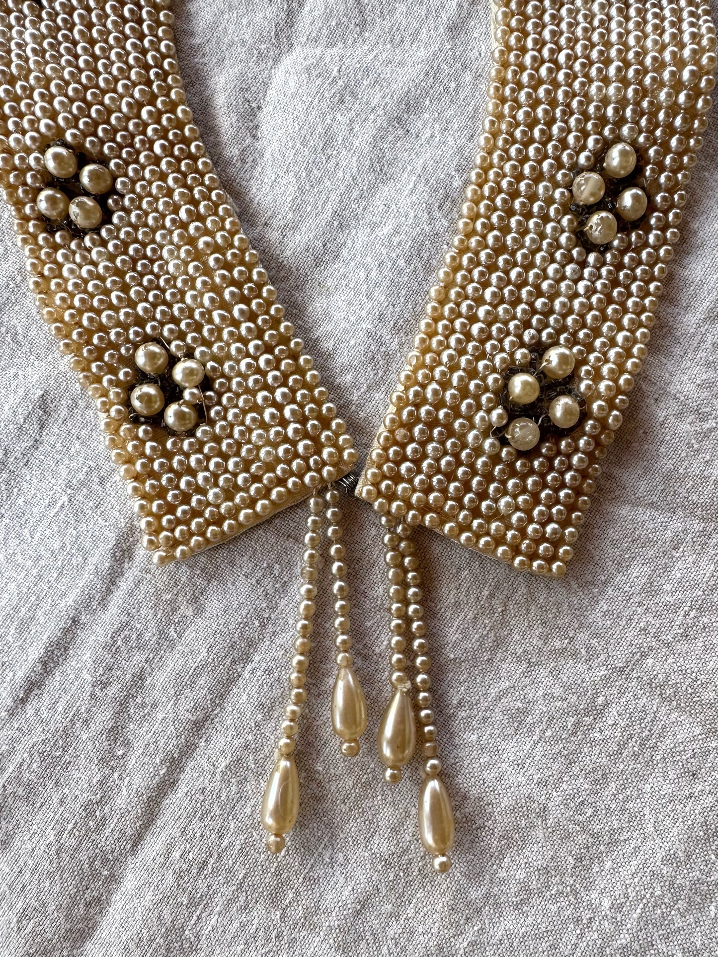 1950s Faux Pearl Detachable Collar