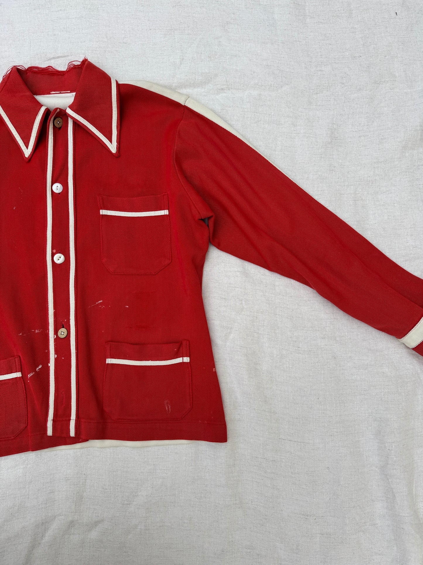 1940s Two Tone “Wolverettes” Chain Stitched Jacket- S/M