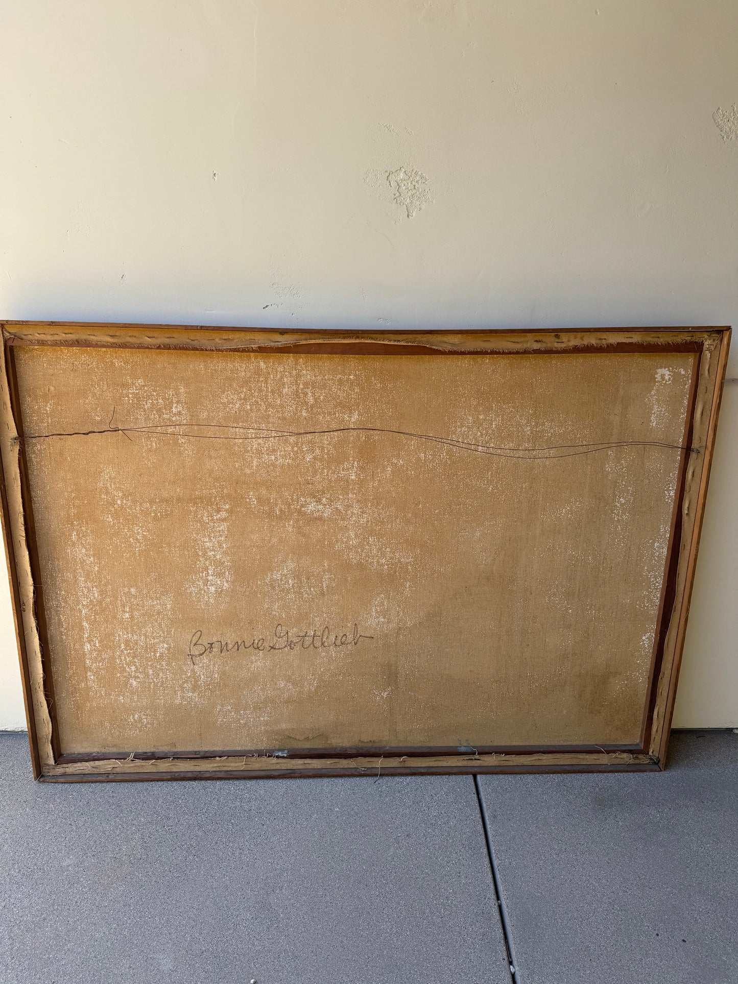 1950s Mid Century Large Scale Painting from Artist Collection SIGNED- 3.5 x 5’