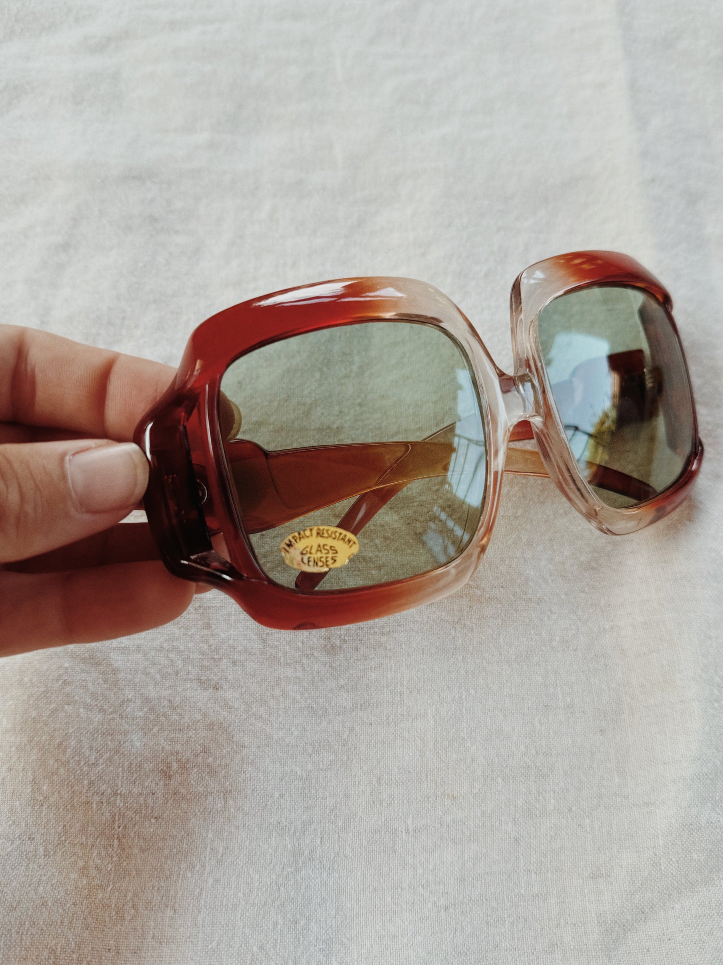 1970s Oversized Ombré Sunglasses