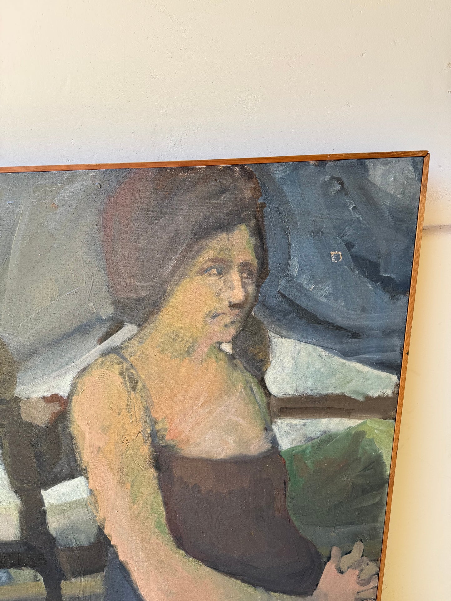 1950s Mid Century Large Scale Painting from Artist Collection SIGNED- 3.5 x 5’