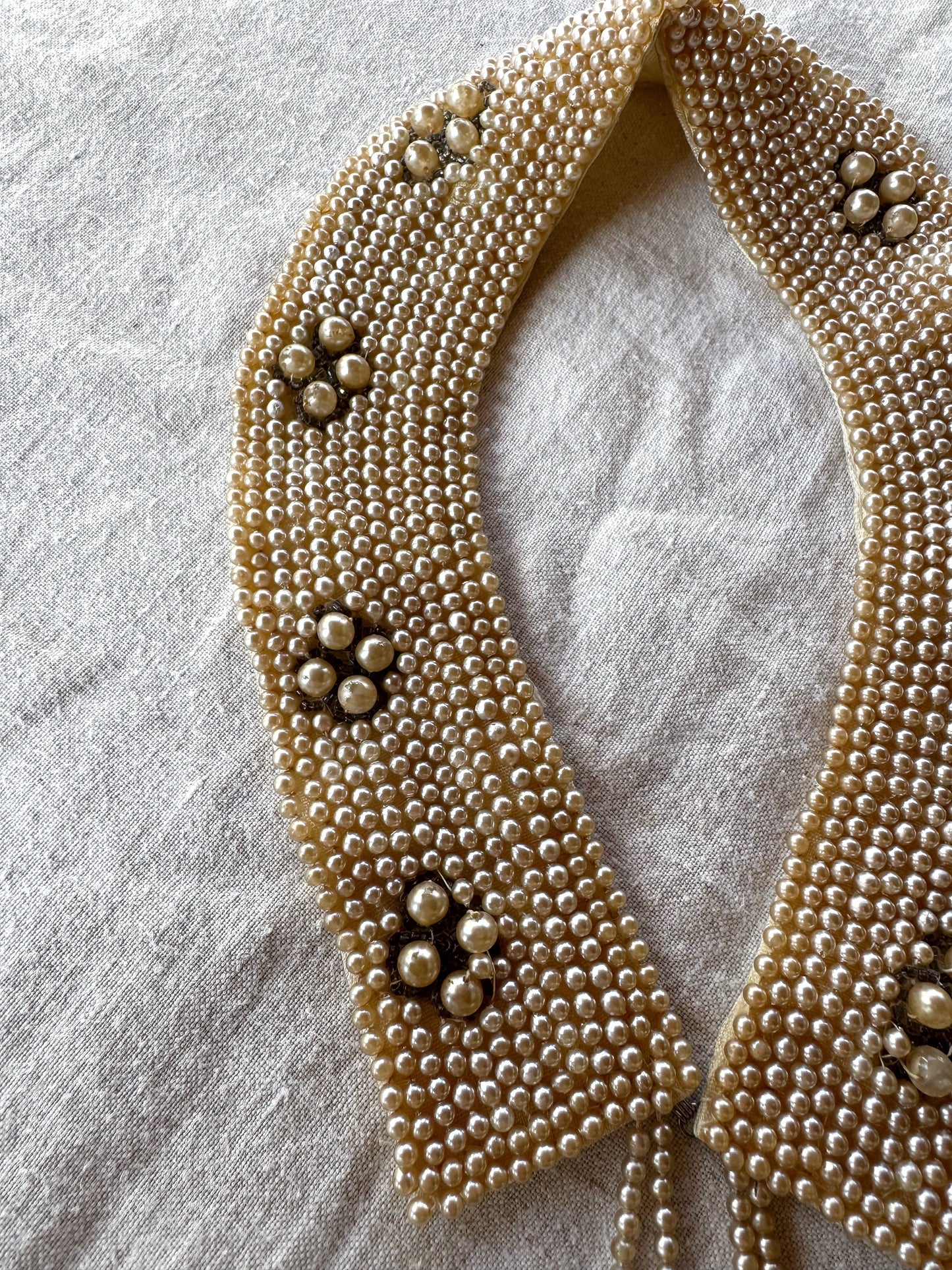 1950s Faux Pearl Detachable Collar