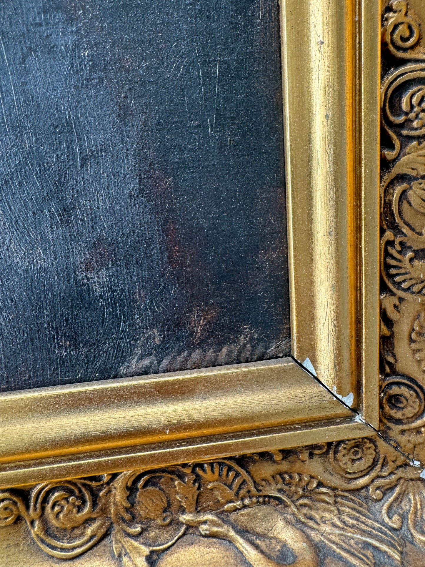 Antique Portrait of a Woman Dated 1915- 17 x 21”
