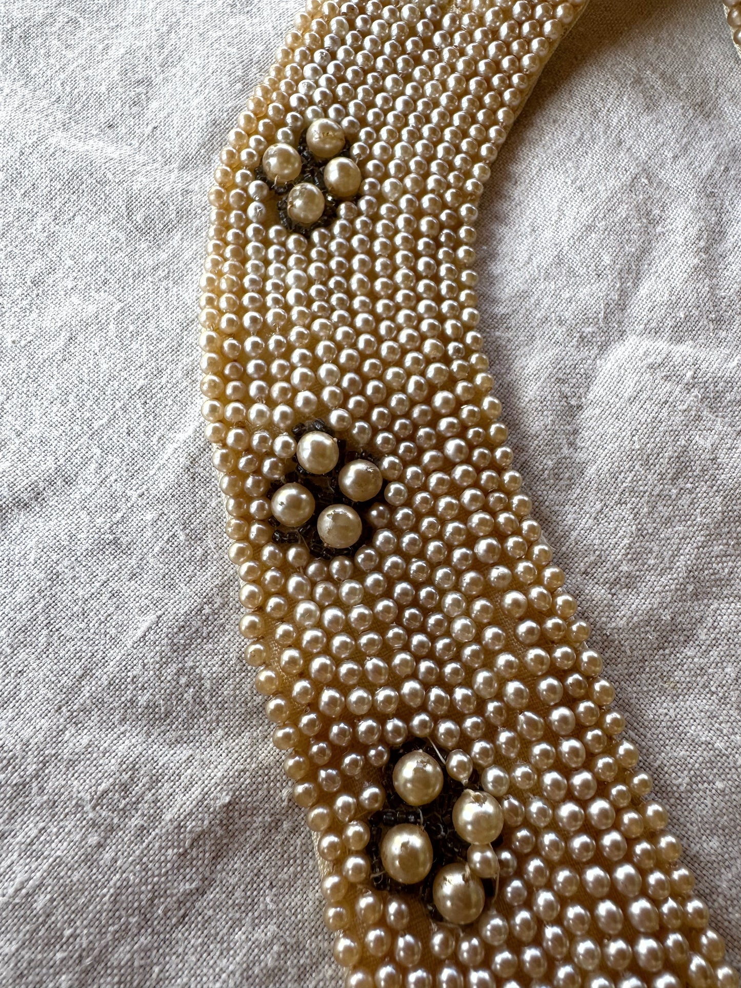 1950s Faux Pearl Detachable Collar