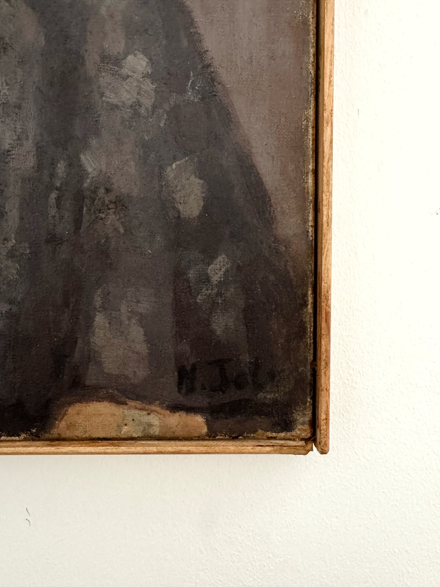 1930s Portrait of a Woman. Oil on Canvas. Signed- 25 x 20”