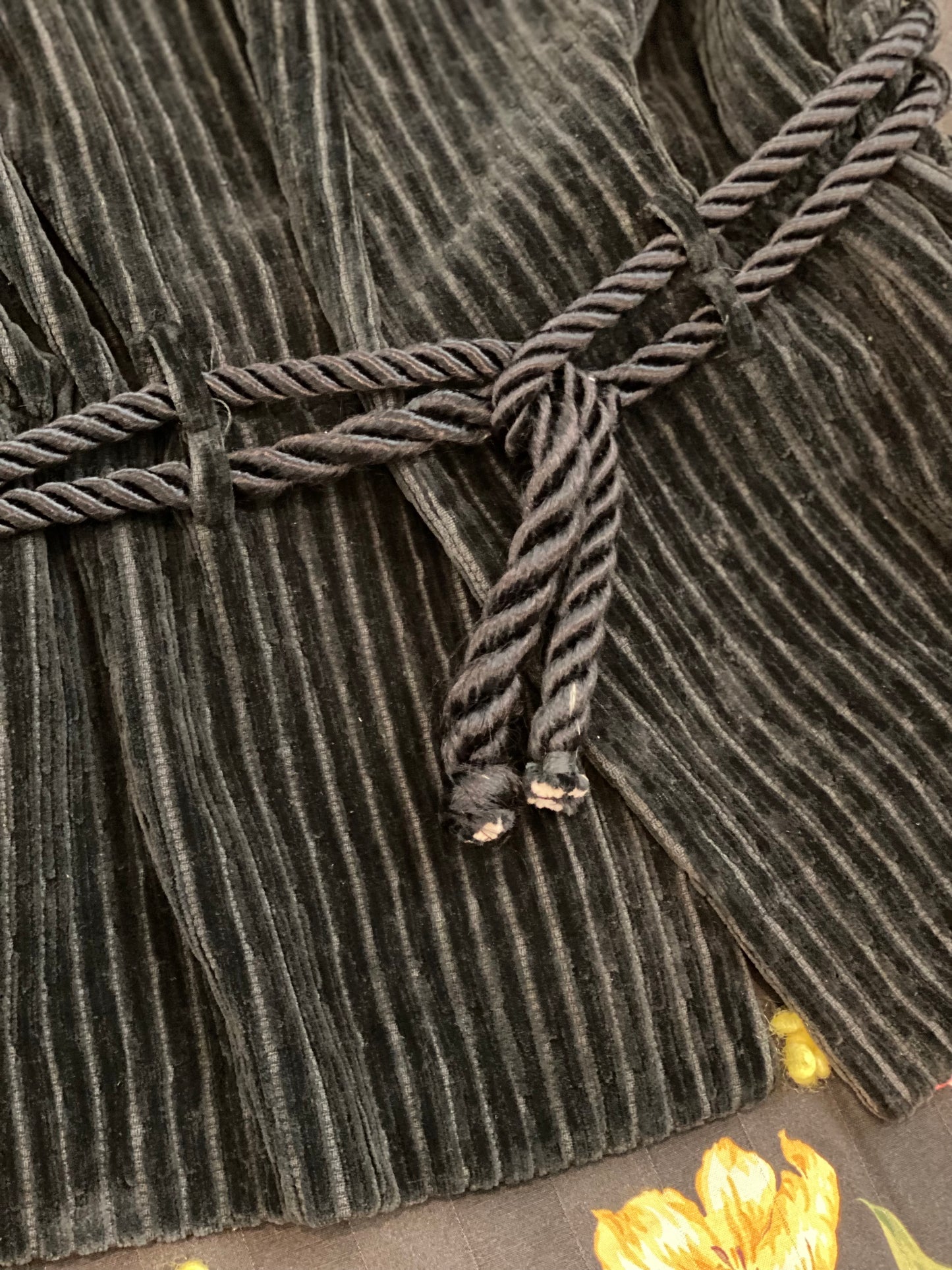 1930s Charcoal Corduroy Outerwear Jacket by I. Magnin- M