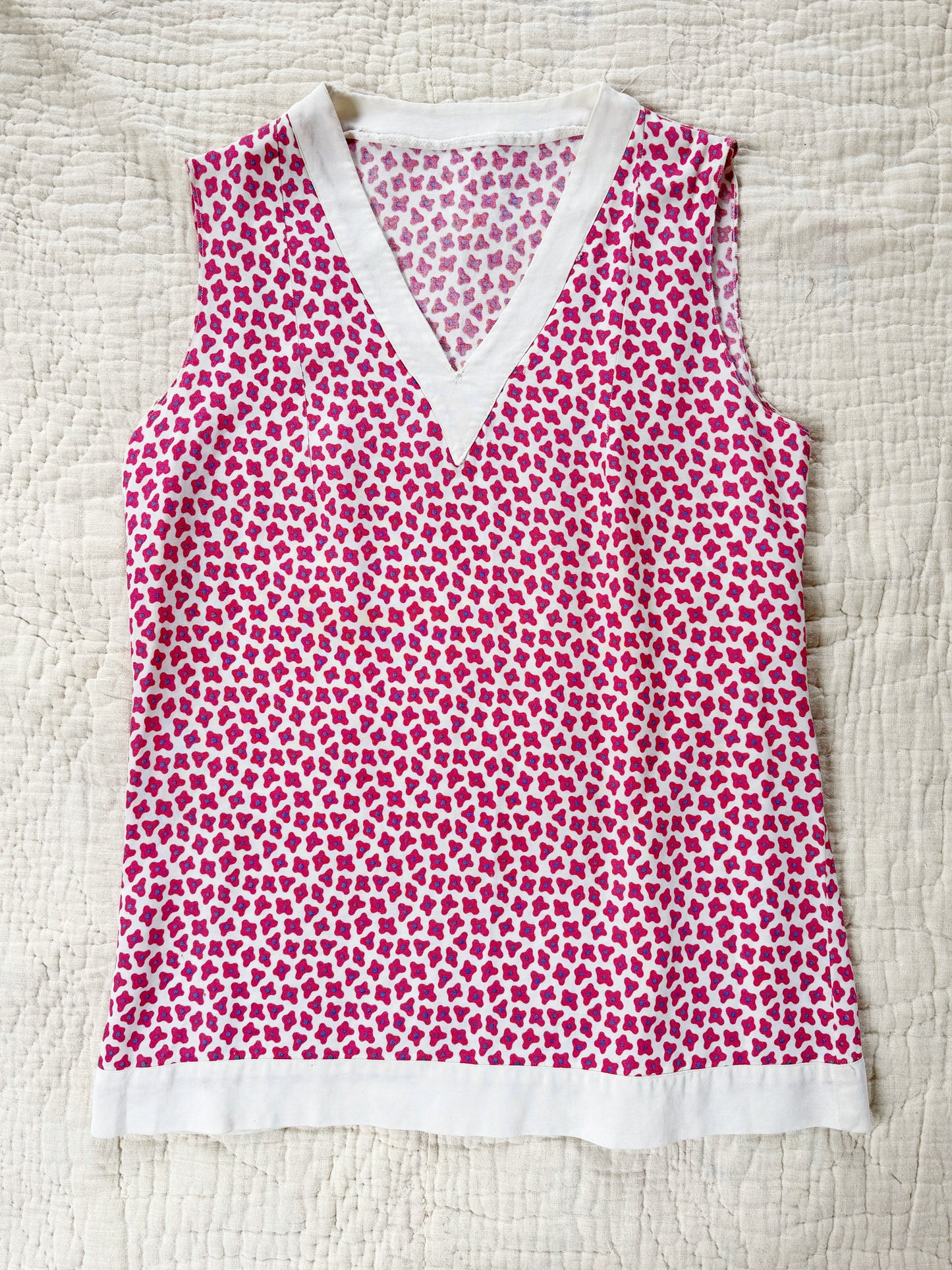 1920s French Ditsy Floral Beach Pajamas- S/M