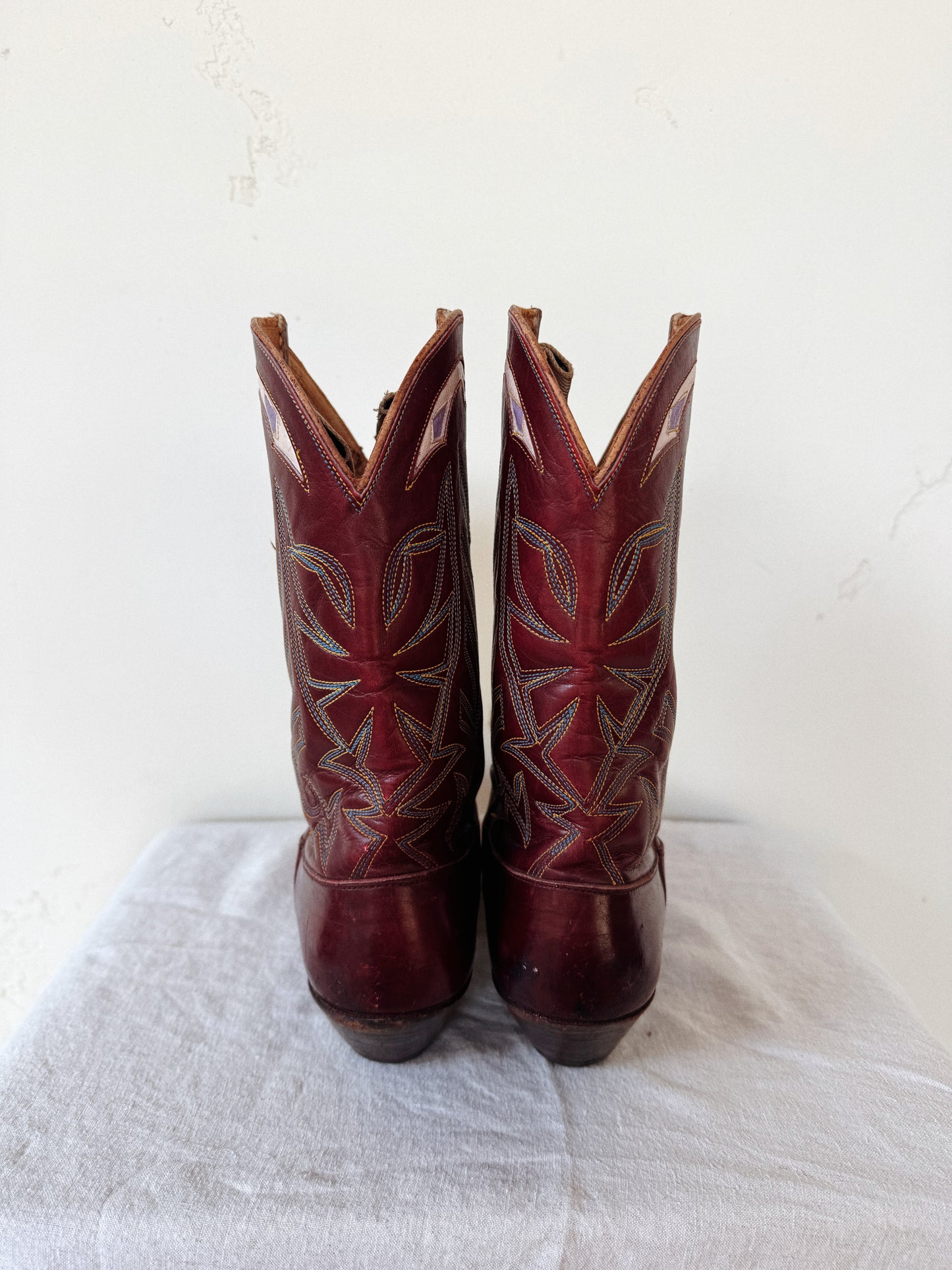 1940s Rare Butterfly Justin Inlay Pee Wee Boots- 6