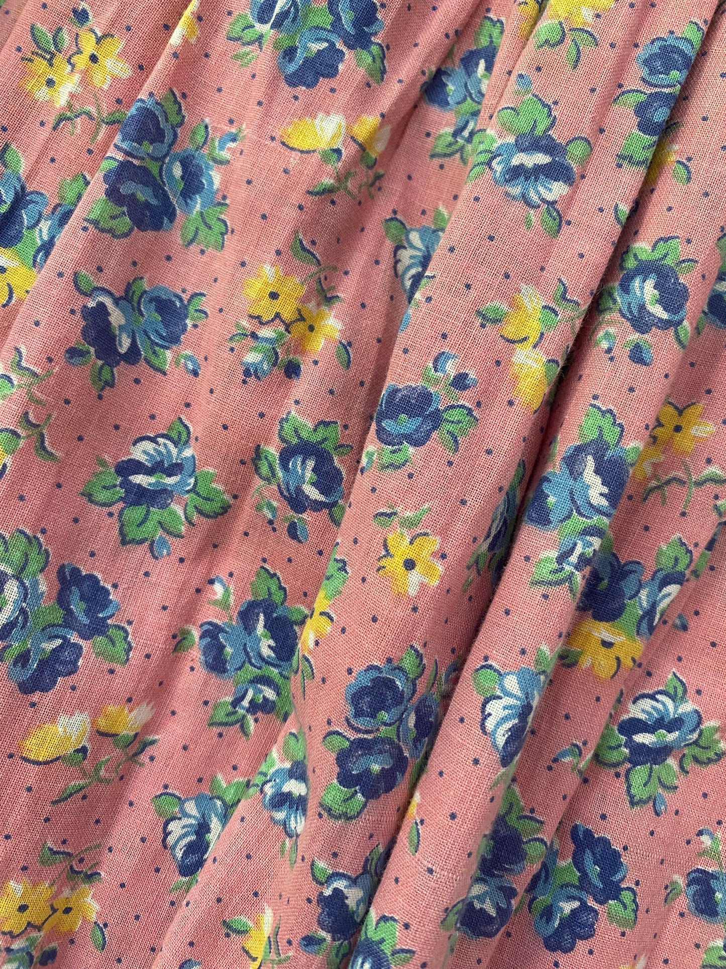 1930s Cotton Floral Feedsack Set- S/M