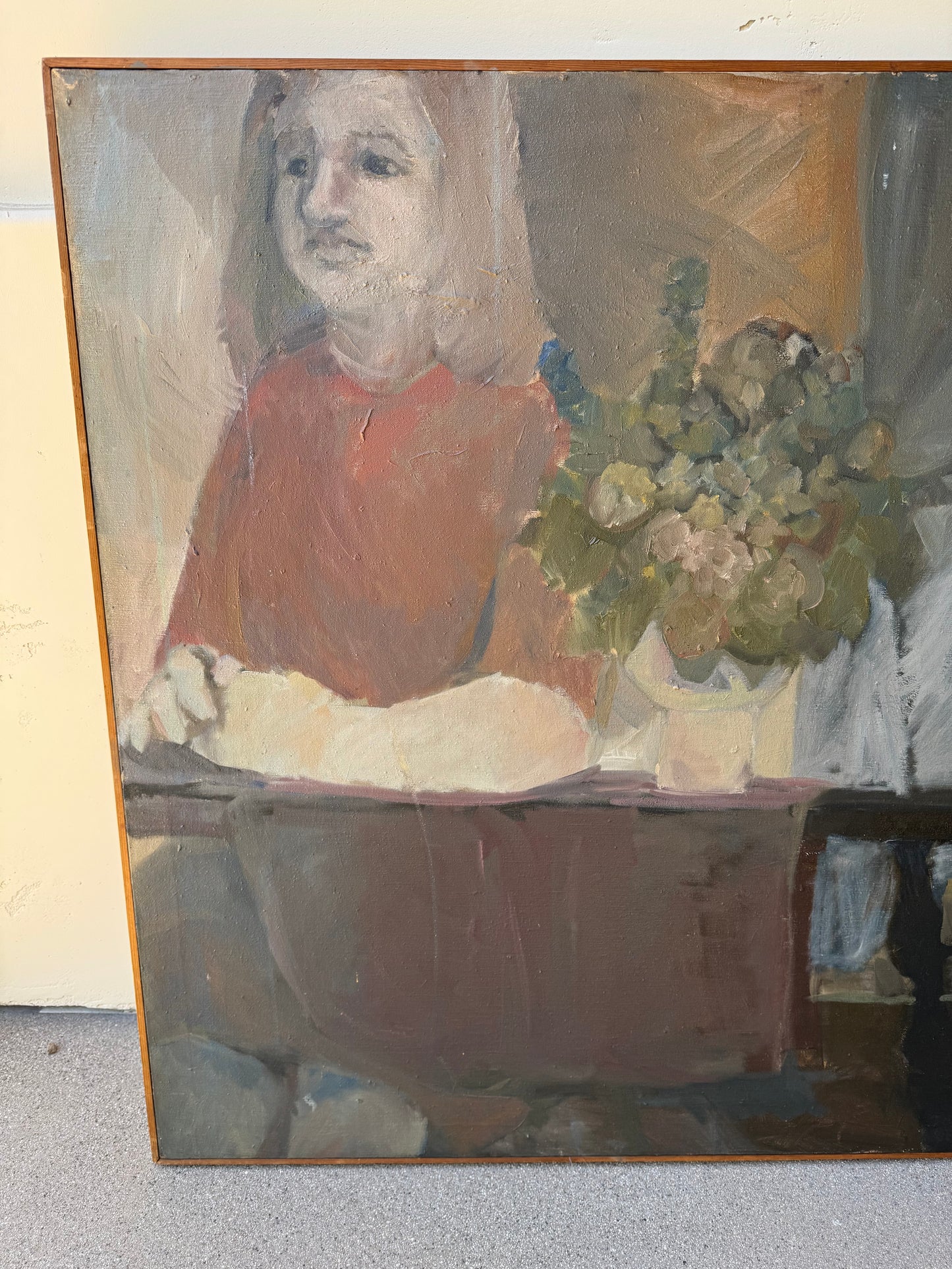 1950s Mid Century Large Scale Painting from Artist Collection SIGNED- 3.5 x 5’