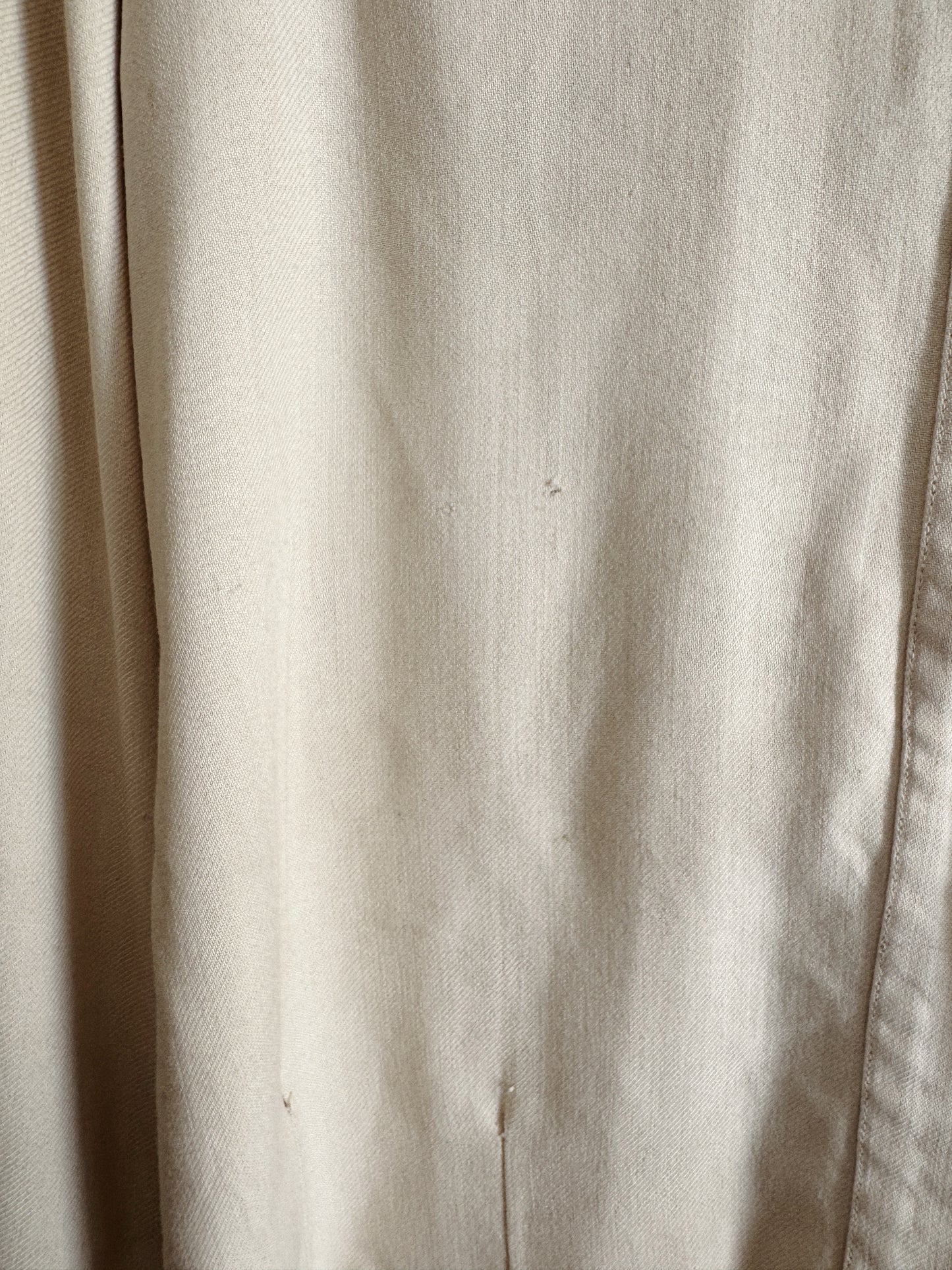 1940s Ivory Western Floral Chain Stitched Blouse- S/M