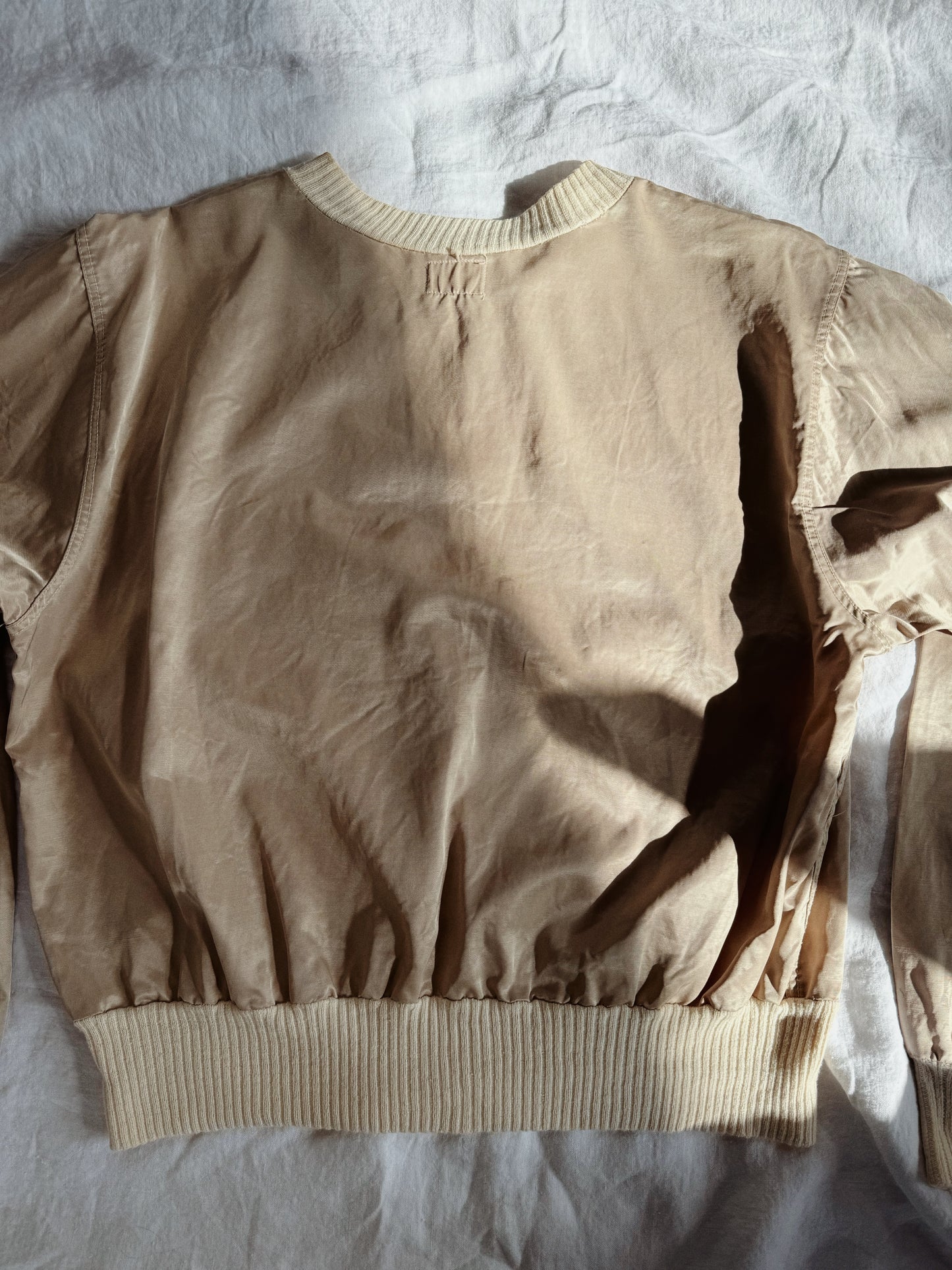 1950s Rare Day Glo Sportswear Sweatshirt w/ Chain Zipper- L
