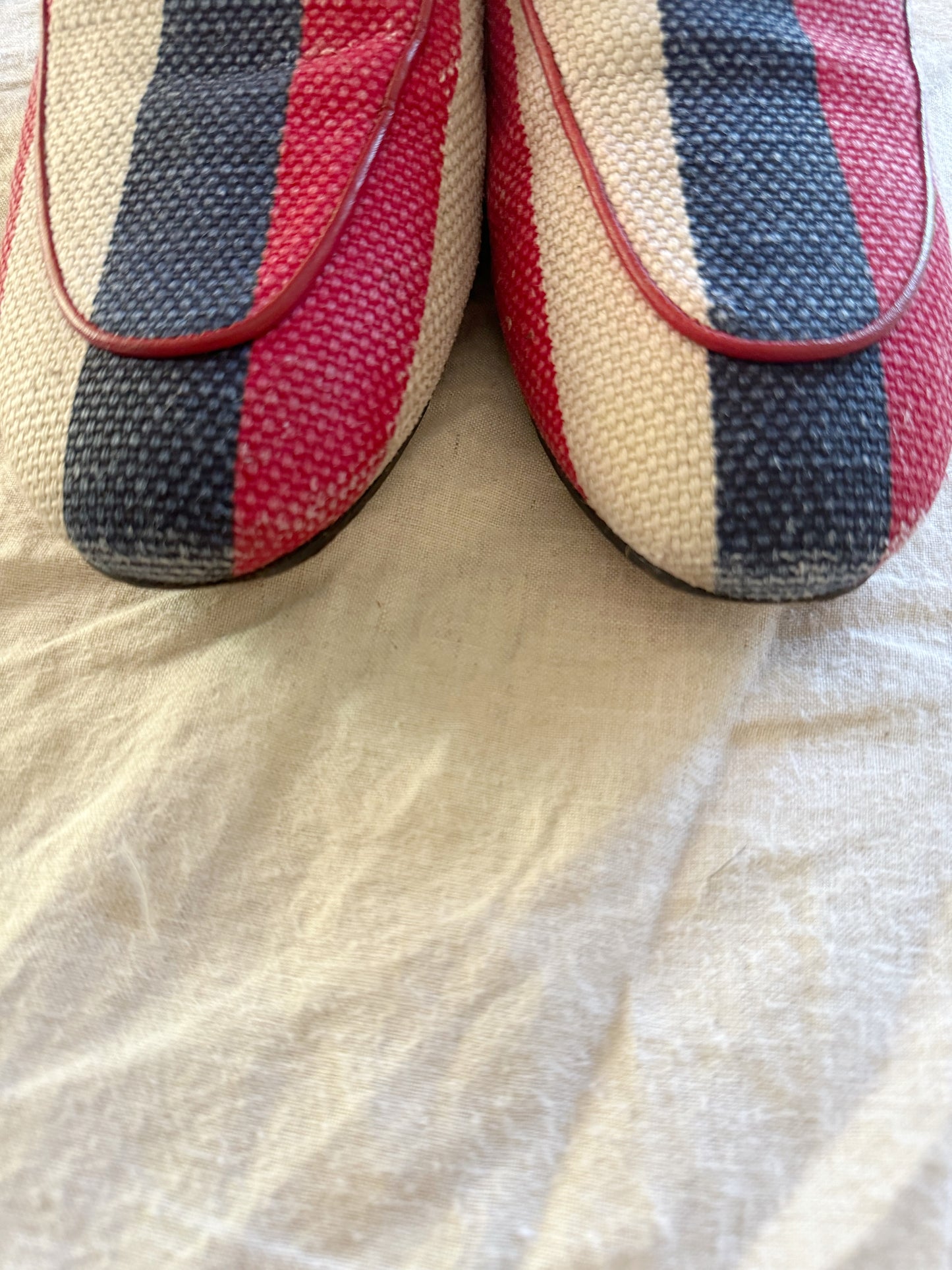 Gucci Woven Colorblock Slides w/ Horsebit- 8