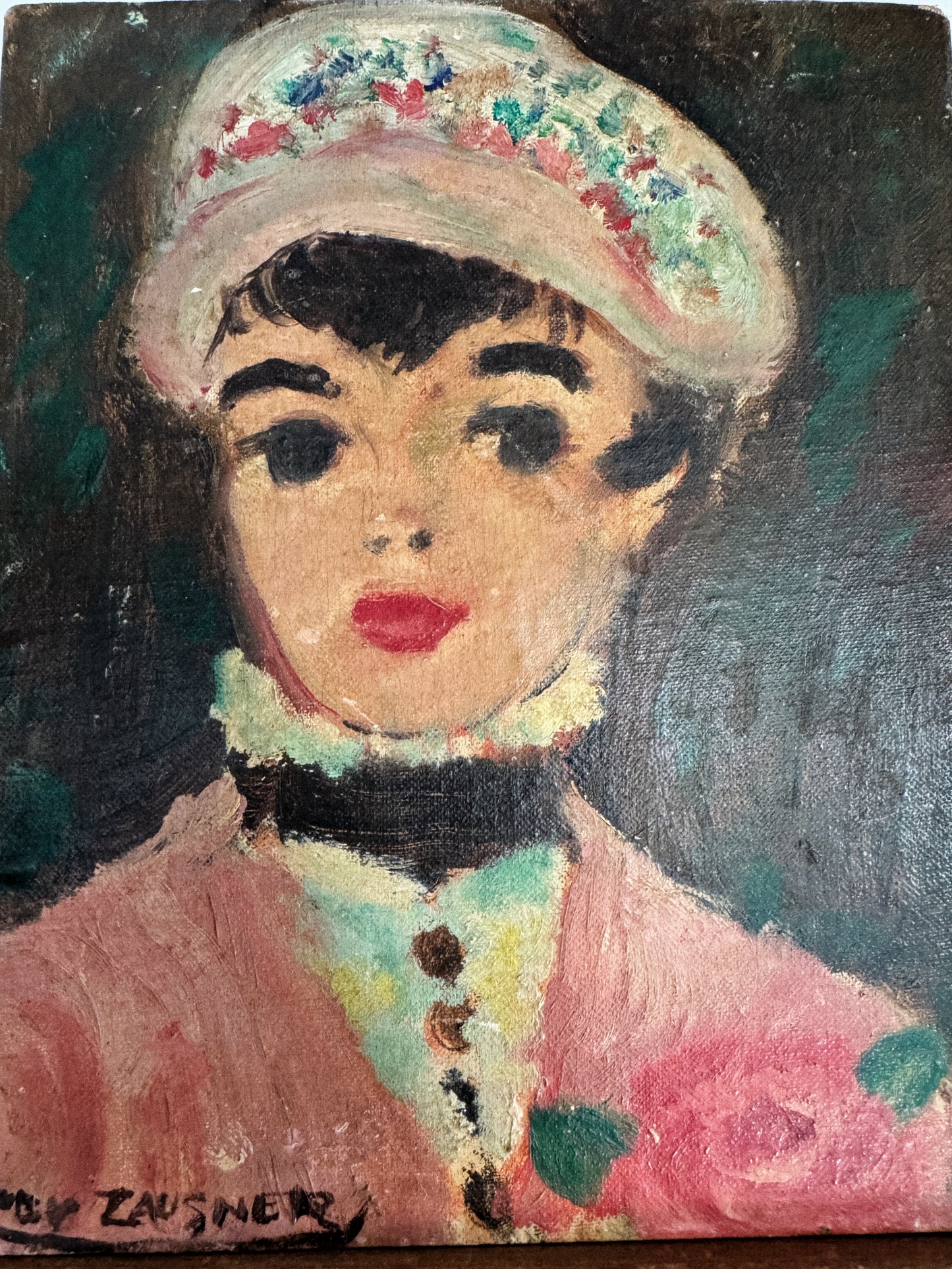 1950s Amateur Petite Portrait of a Young Woman- 8 x 10”