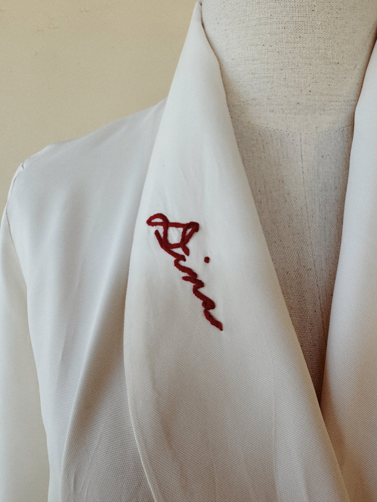 1940s Hawaiian Hibiscus Airbrush Dressing Gown- S/M